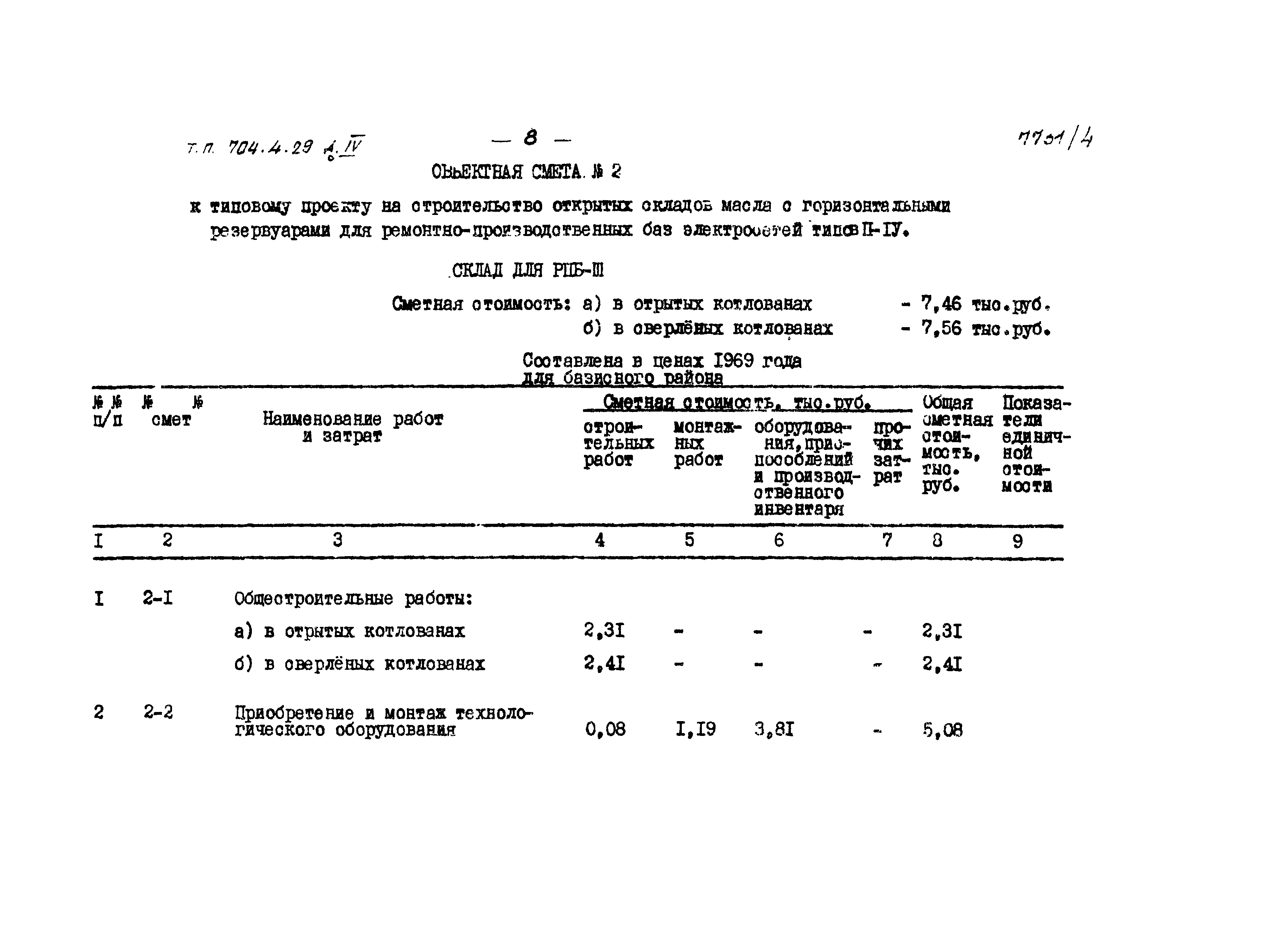 Типовой проект 704-4-29