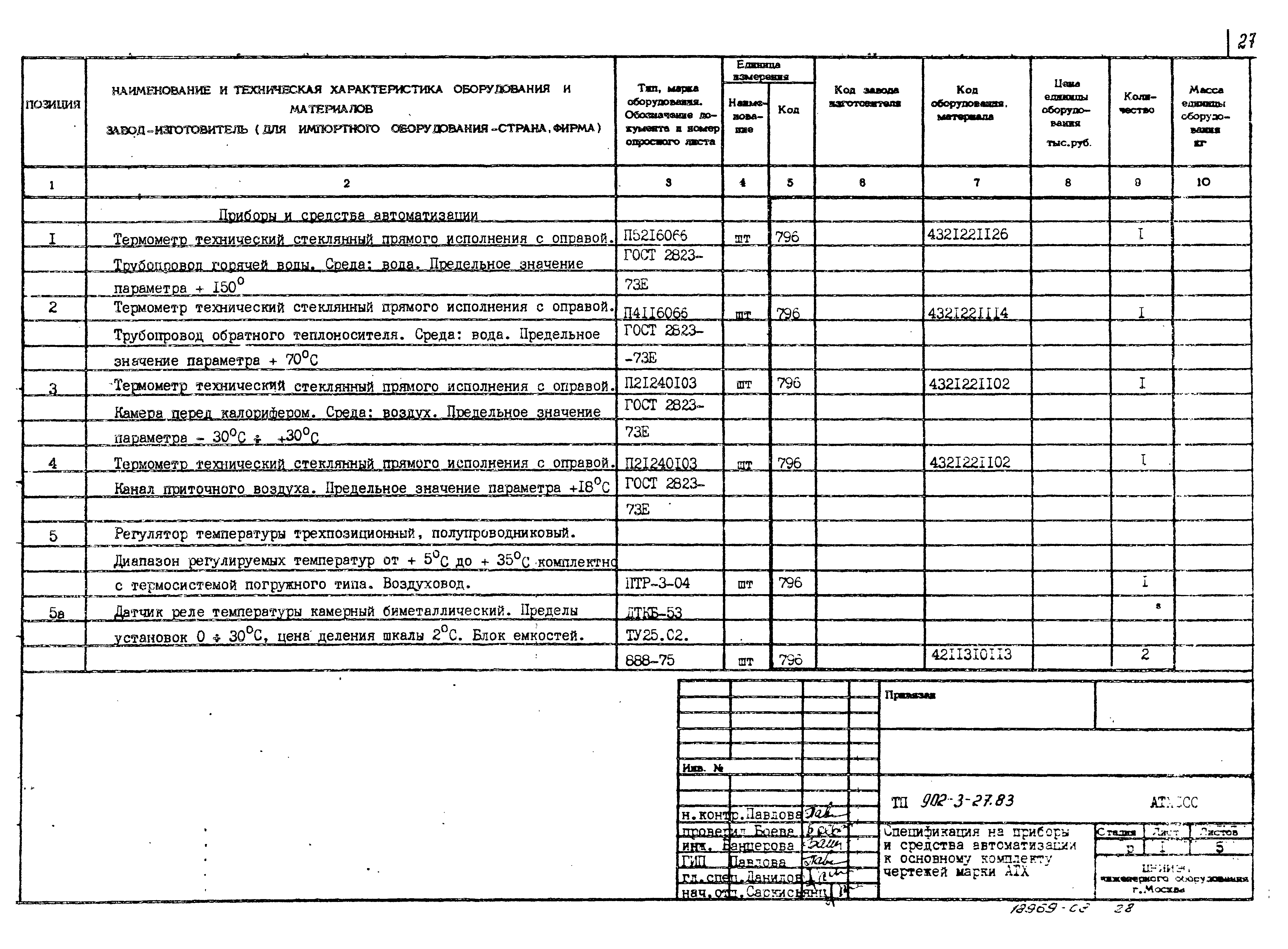 Типовой проект 902-3-27.83