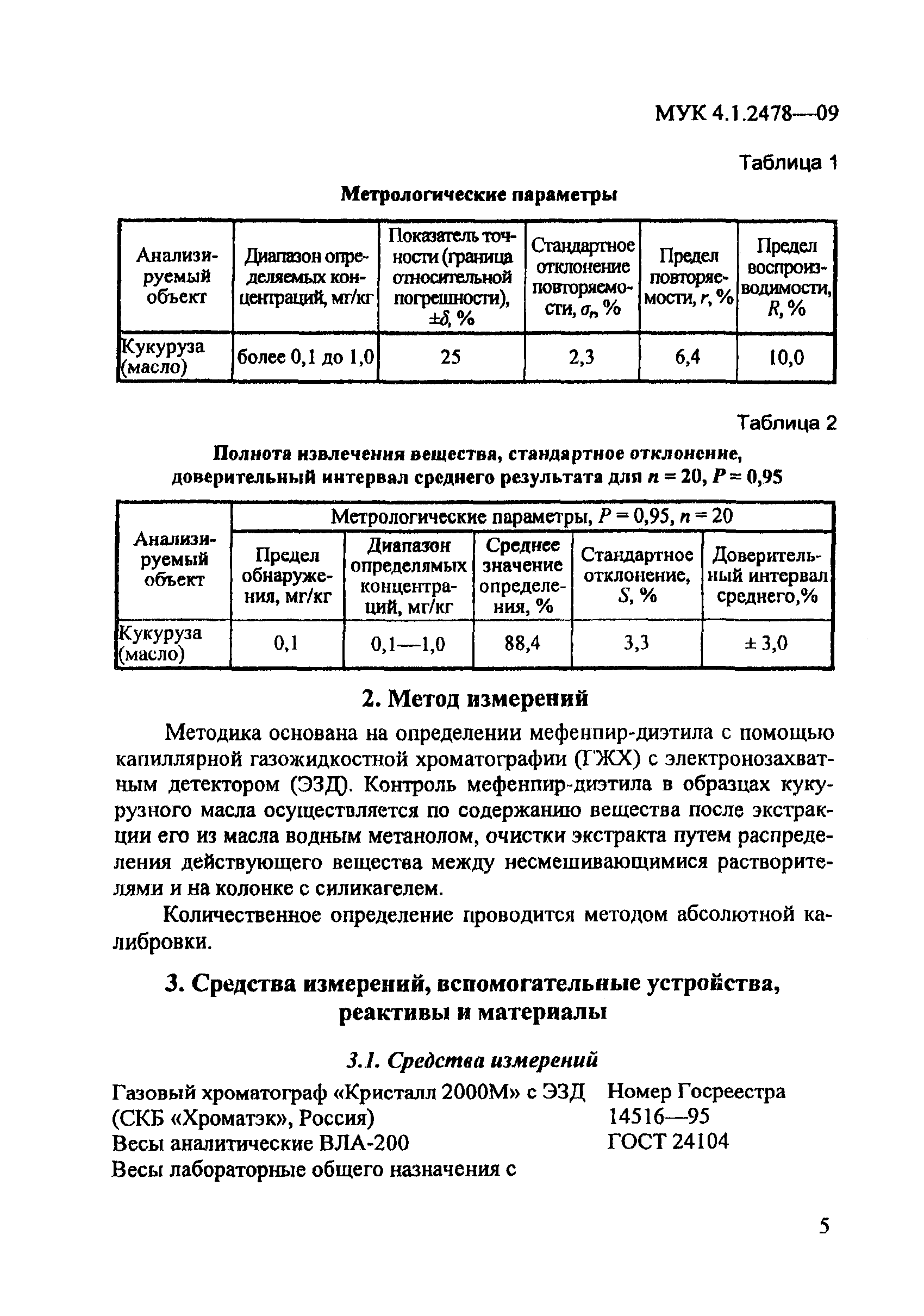 МУК 4.1.2478-09