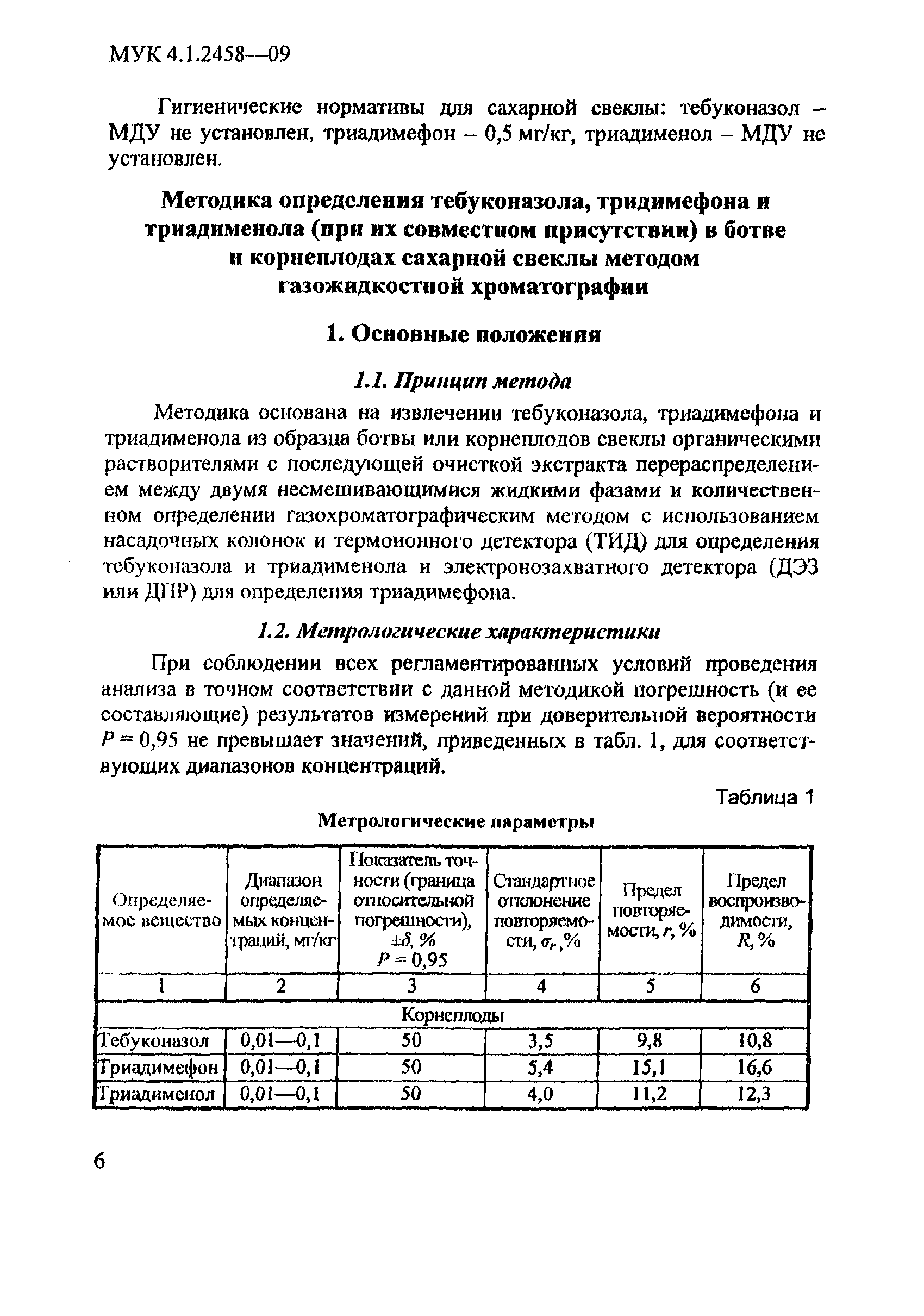 МУК 4.1.2458-09