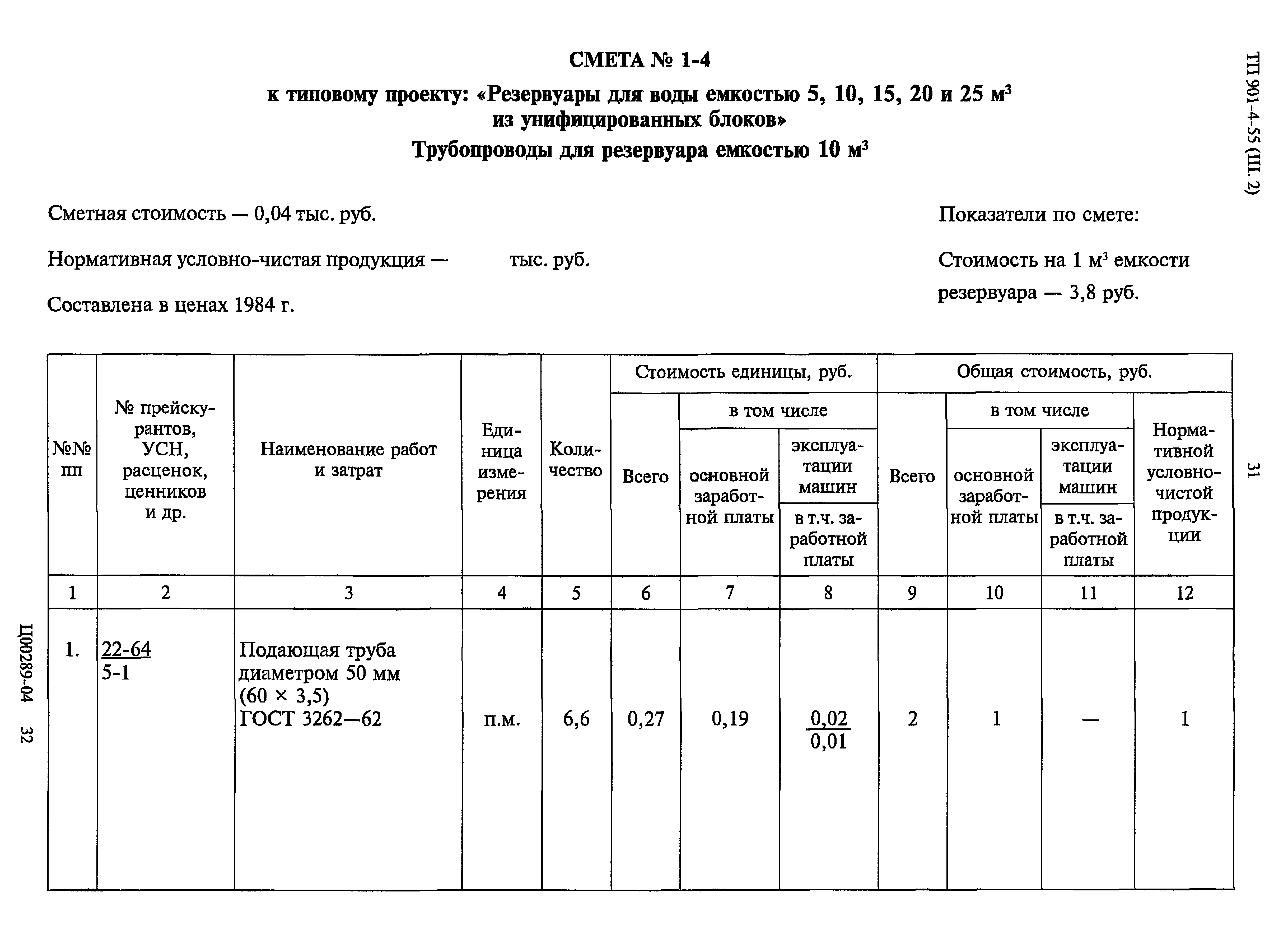 Типовой проект 901-4-55