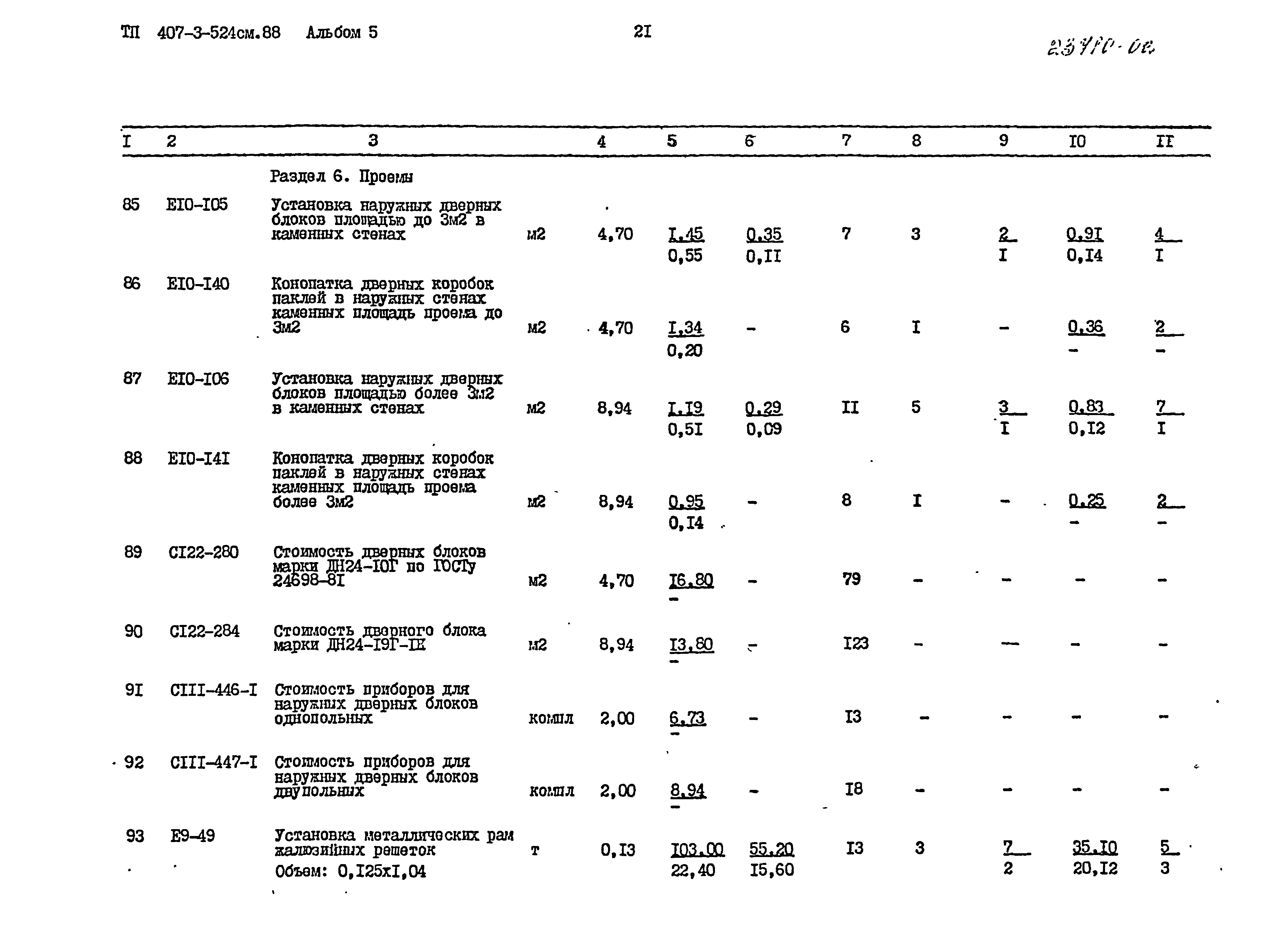 Типовой проект 407-3-524см.88