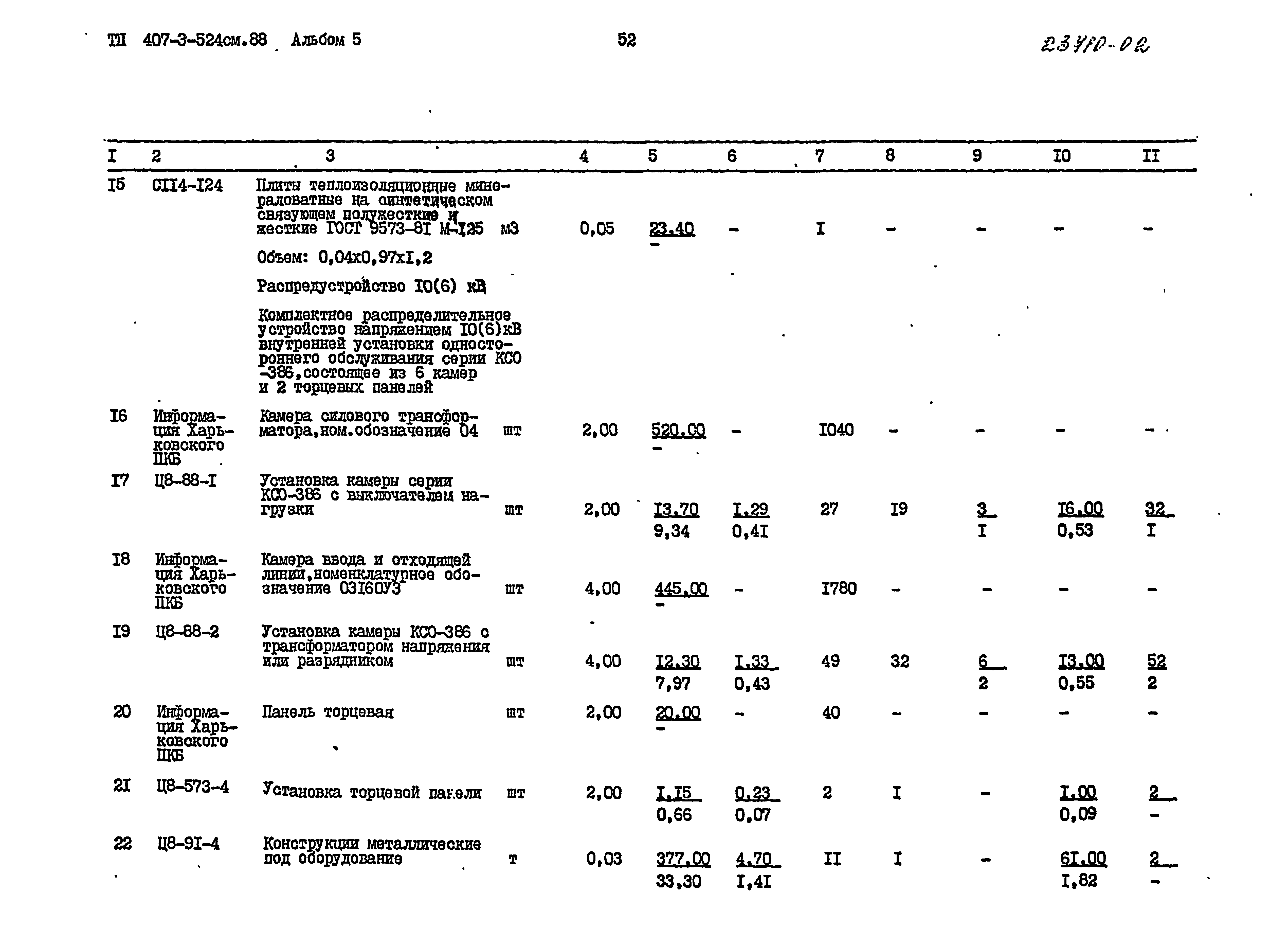 Типовой проект 407-3-524см.88