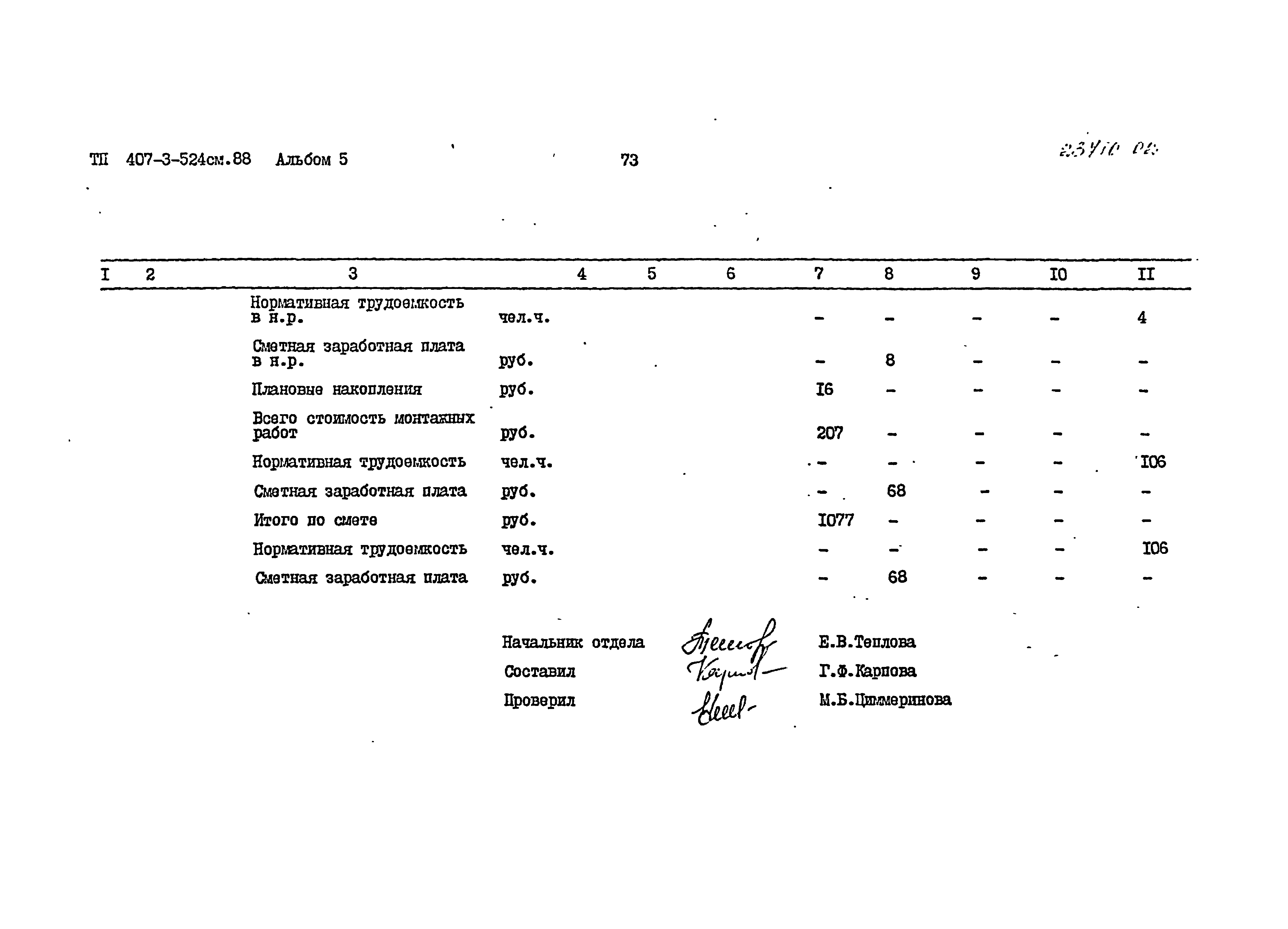 Типовой проект 407-3-524см.88