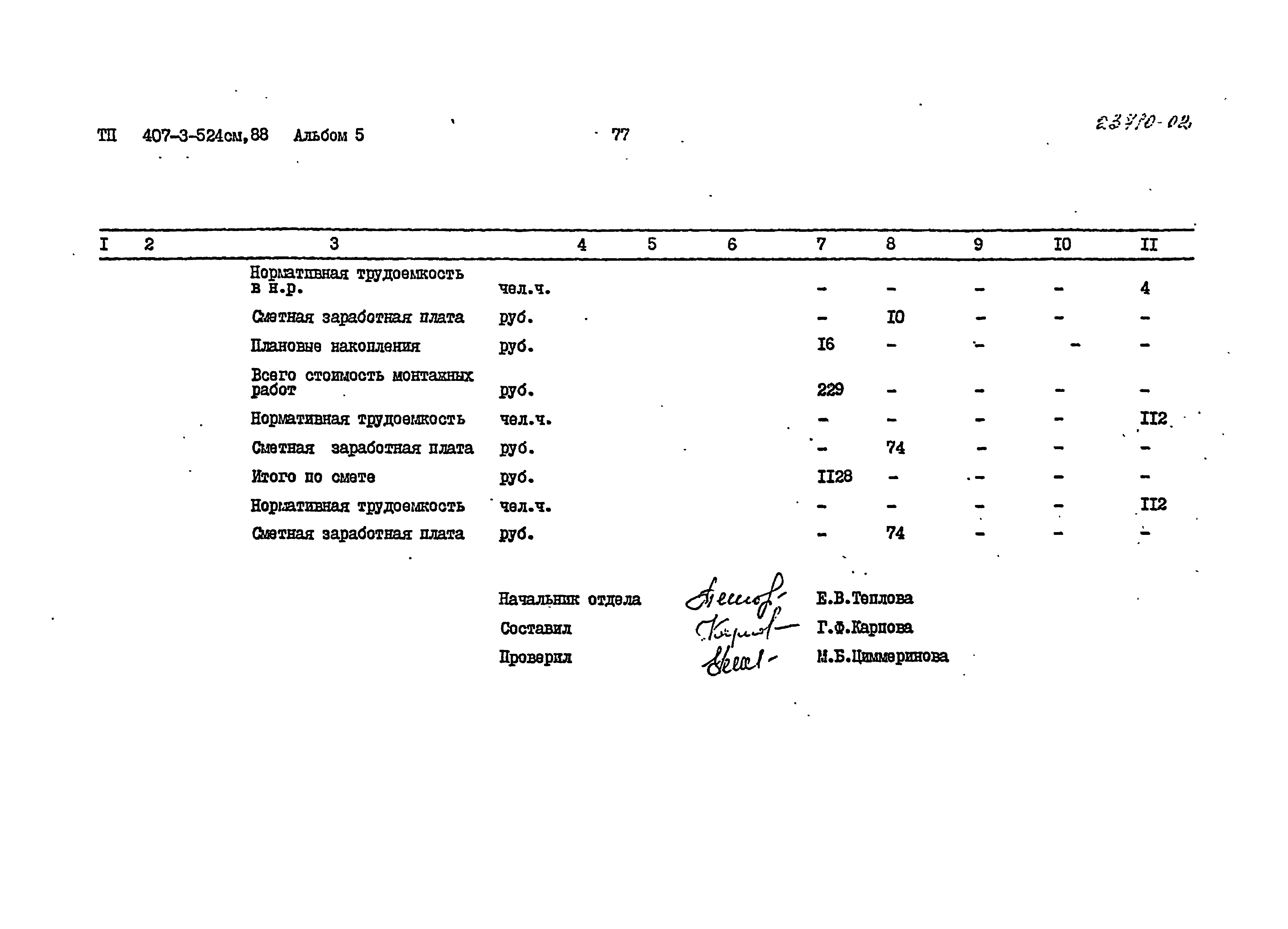 Типовой проект 407-3-524см.88