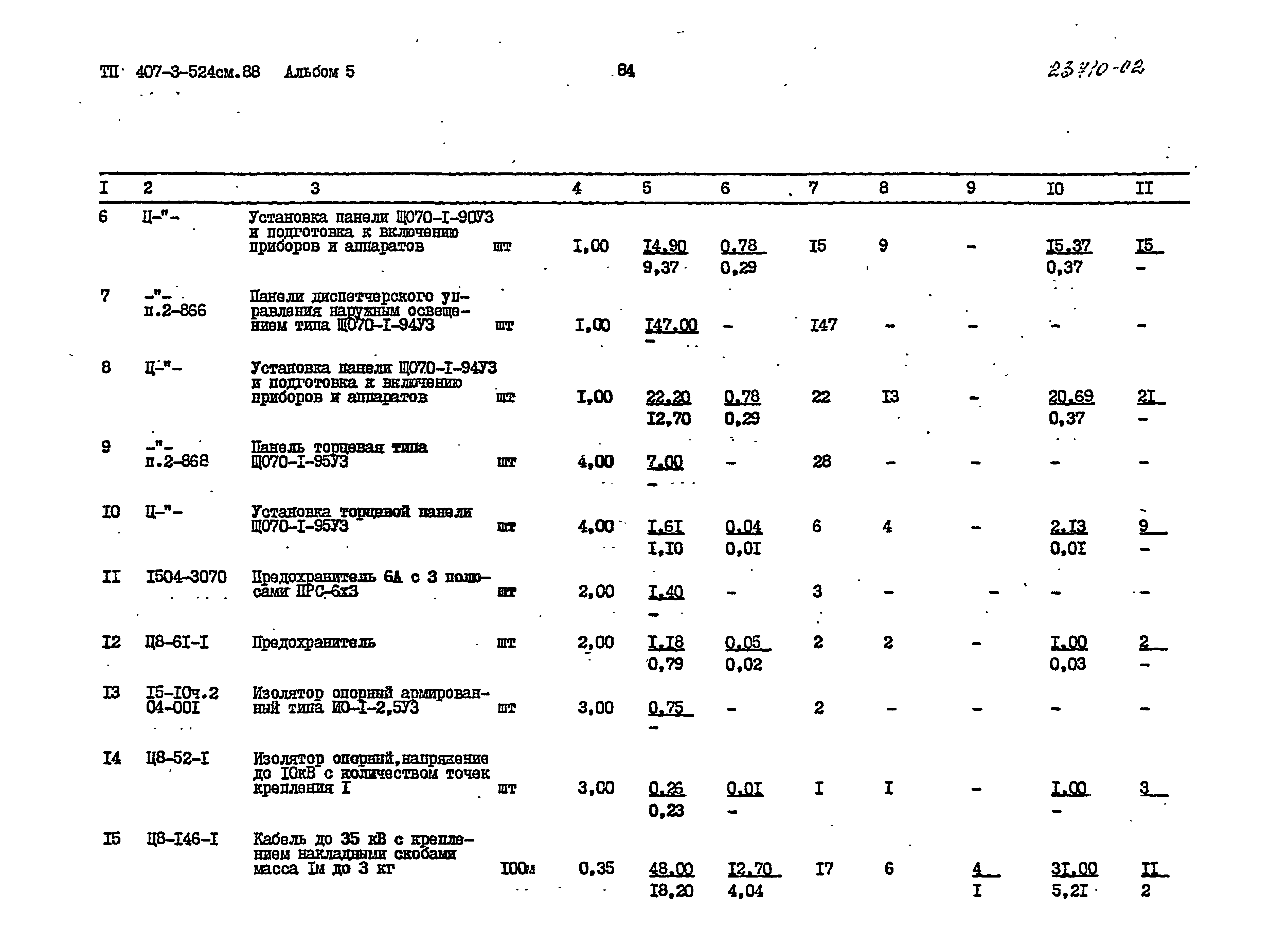 Типовой проект 407-3-524см.88