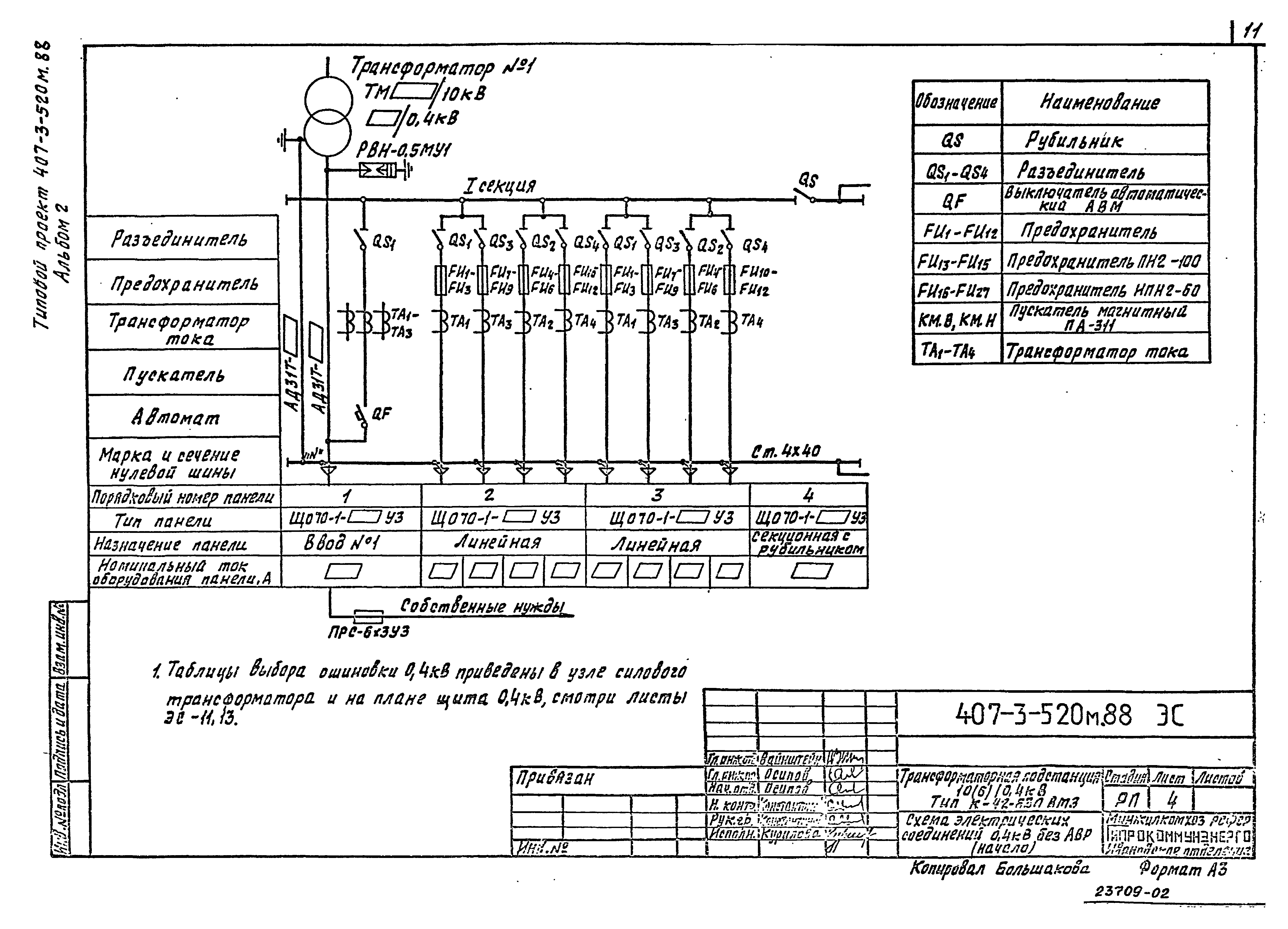 Типовой проект 407-3-524см.88