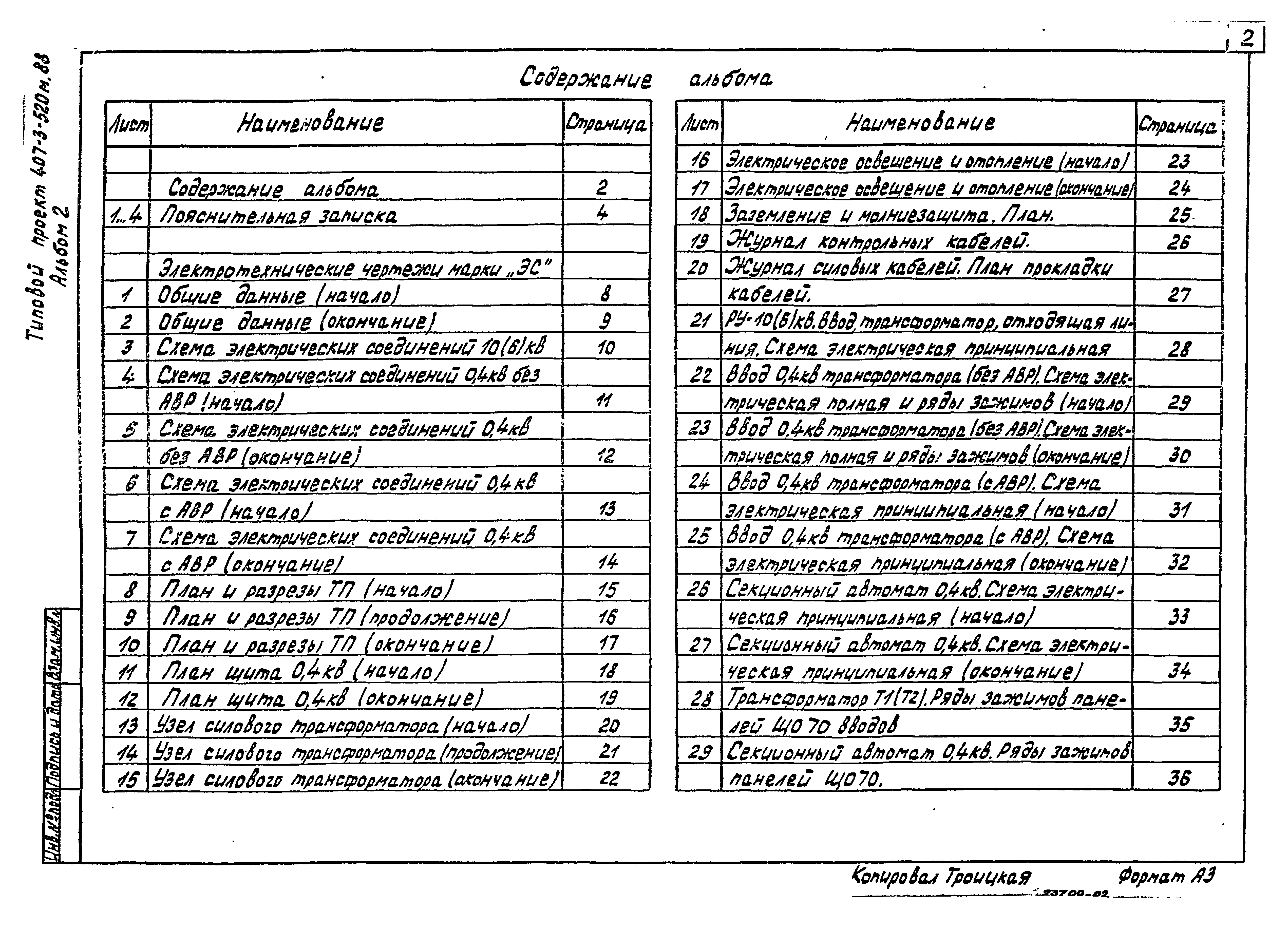 Типовой проект 407-3-524см.88