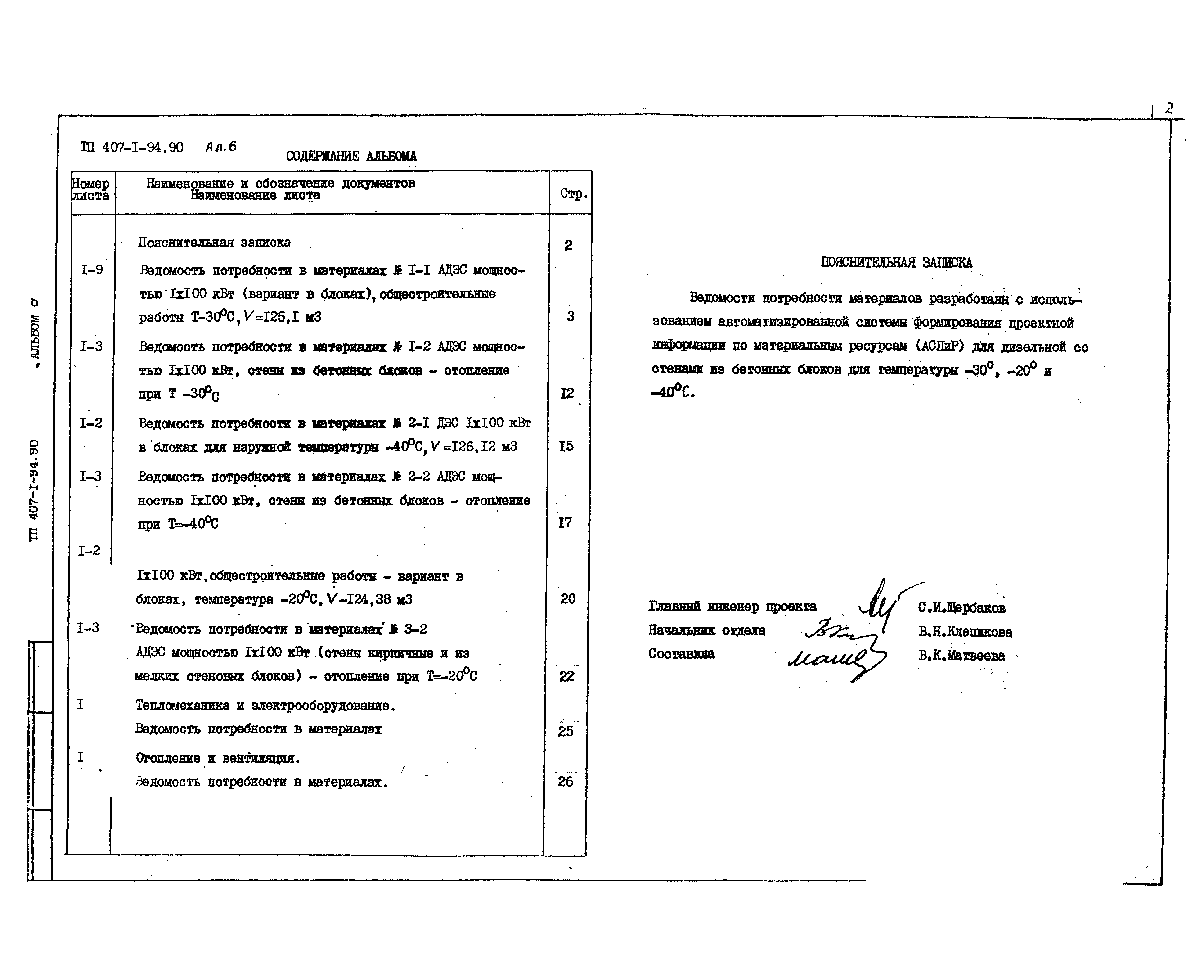 Типовой проект 407-1-94.90