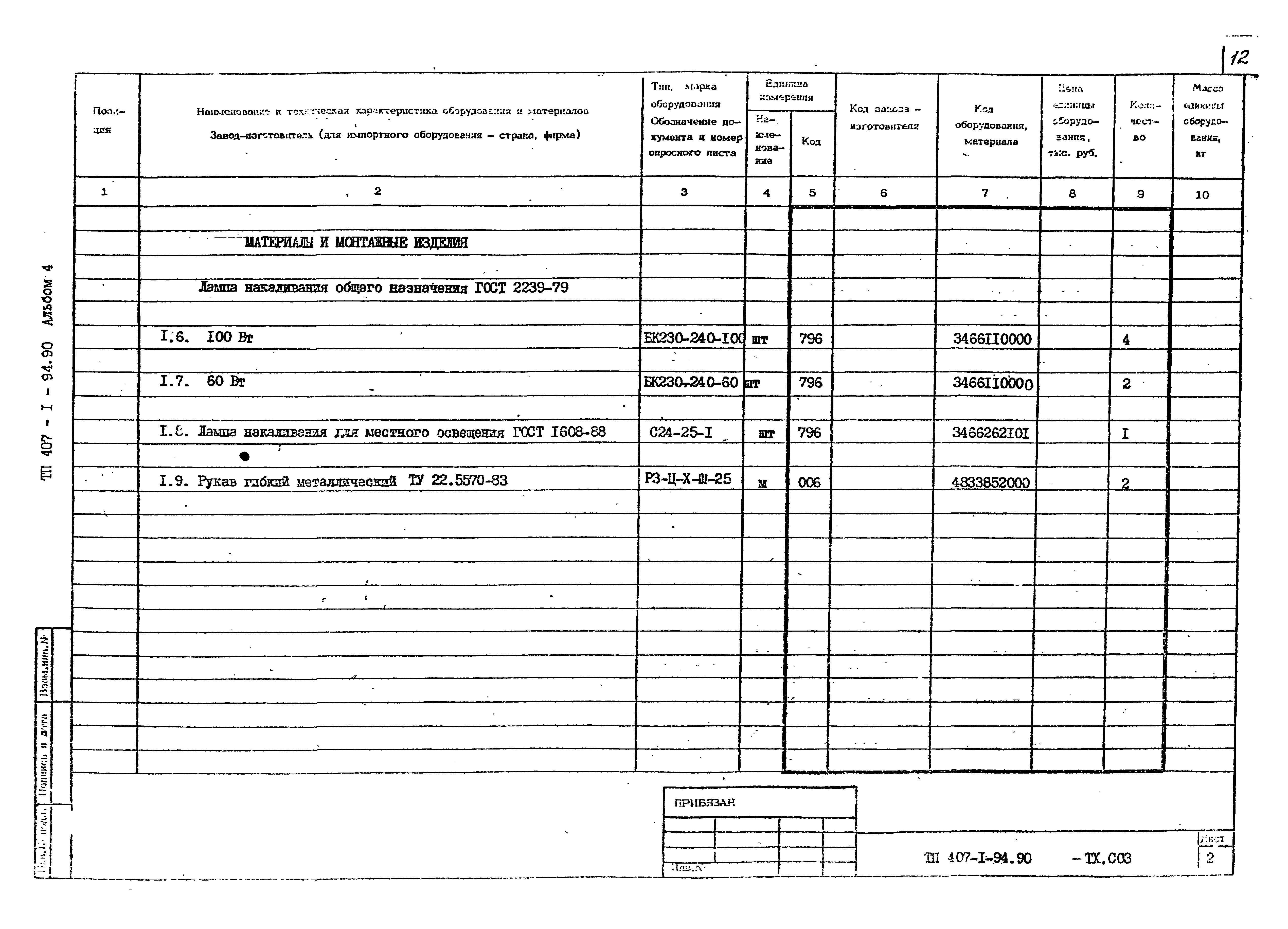 Типовой проект 407-1-94.90