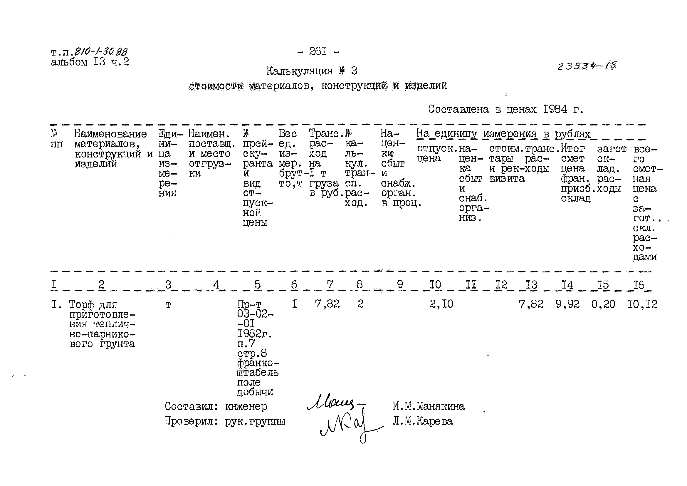 Типовой проект 810-1-30.88