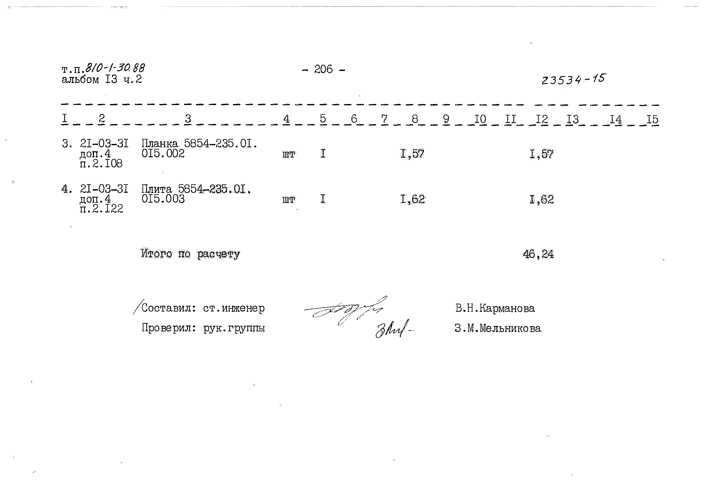 Типовой проект 810-1-30.88