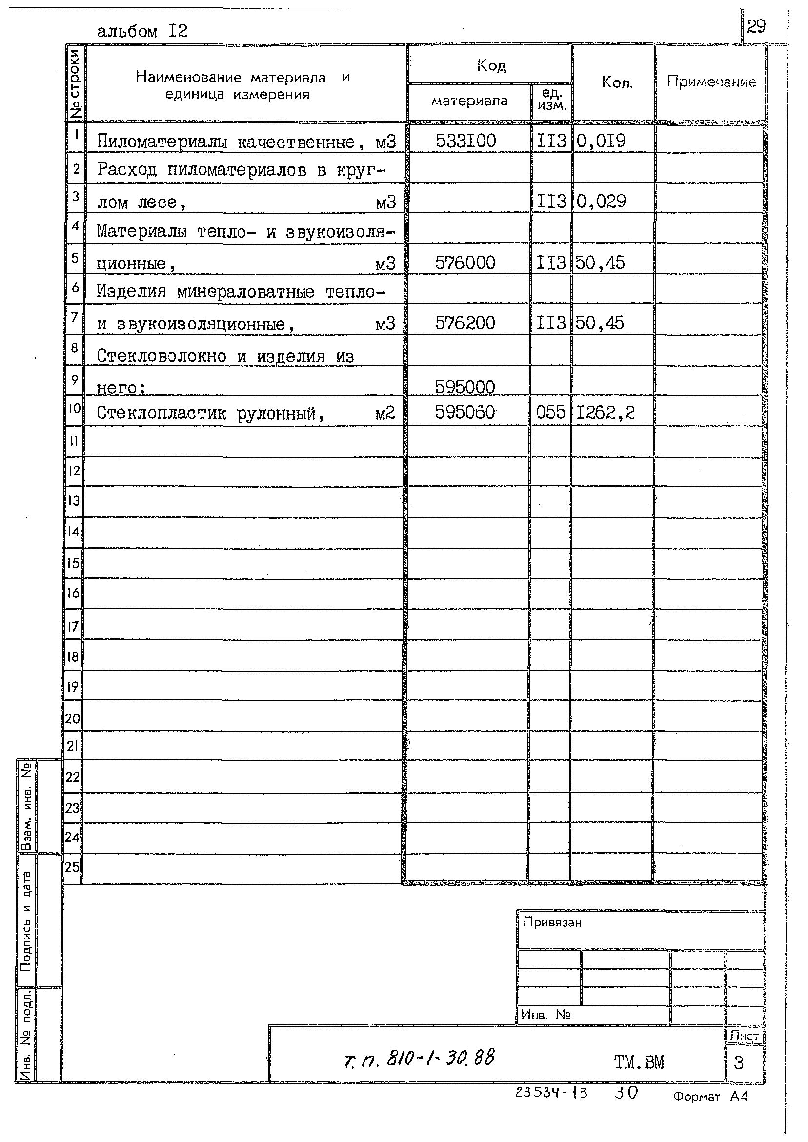 Типовой проект 810-1-30.88