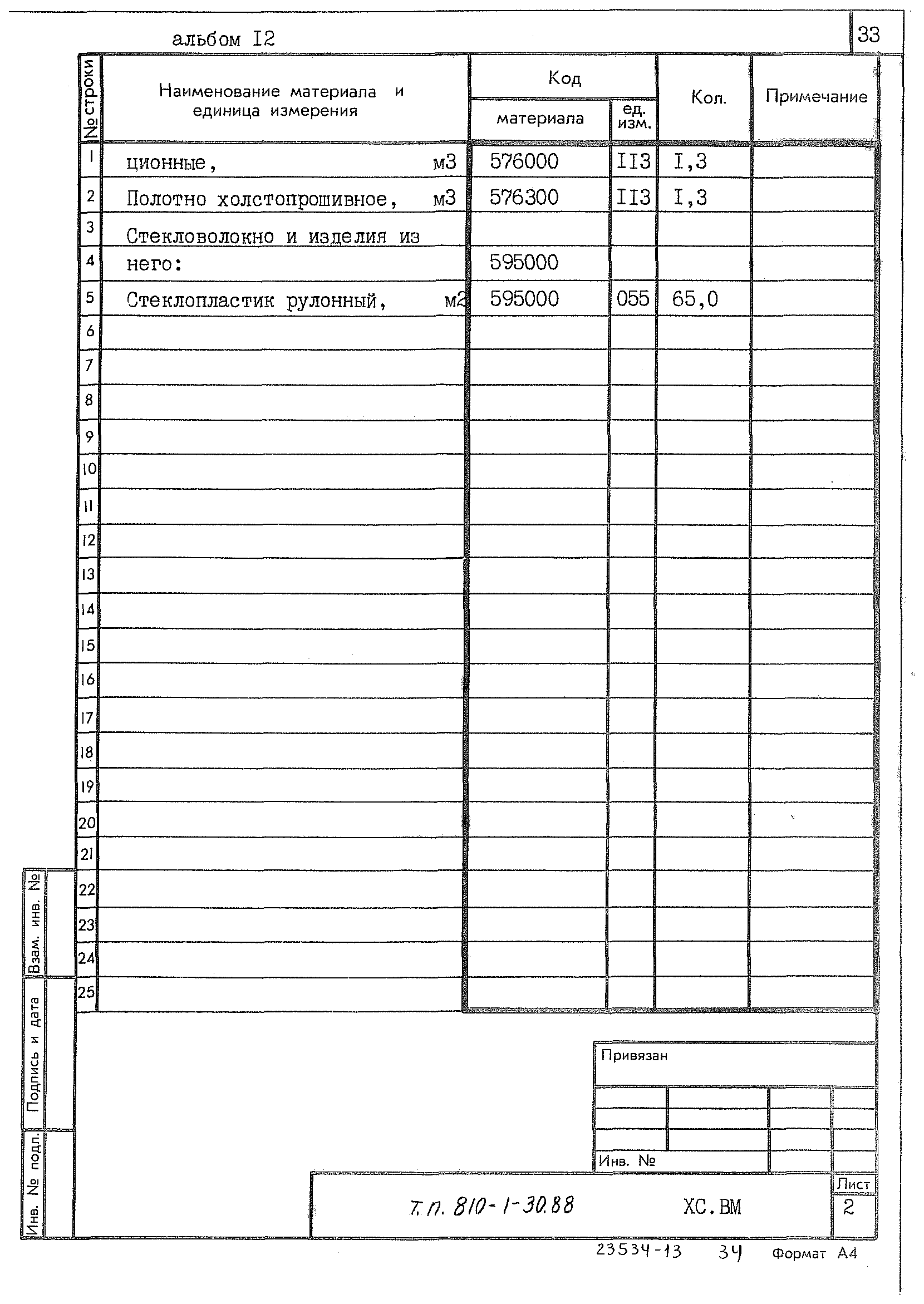 Типовой проект 810-1-30.88