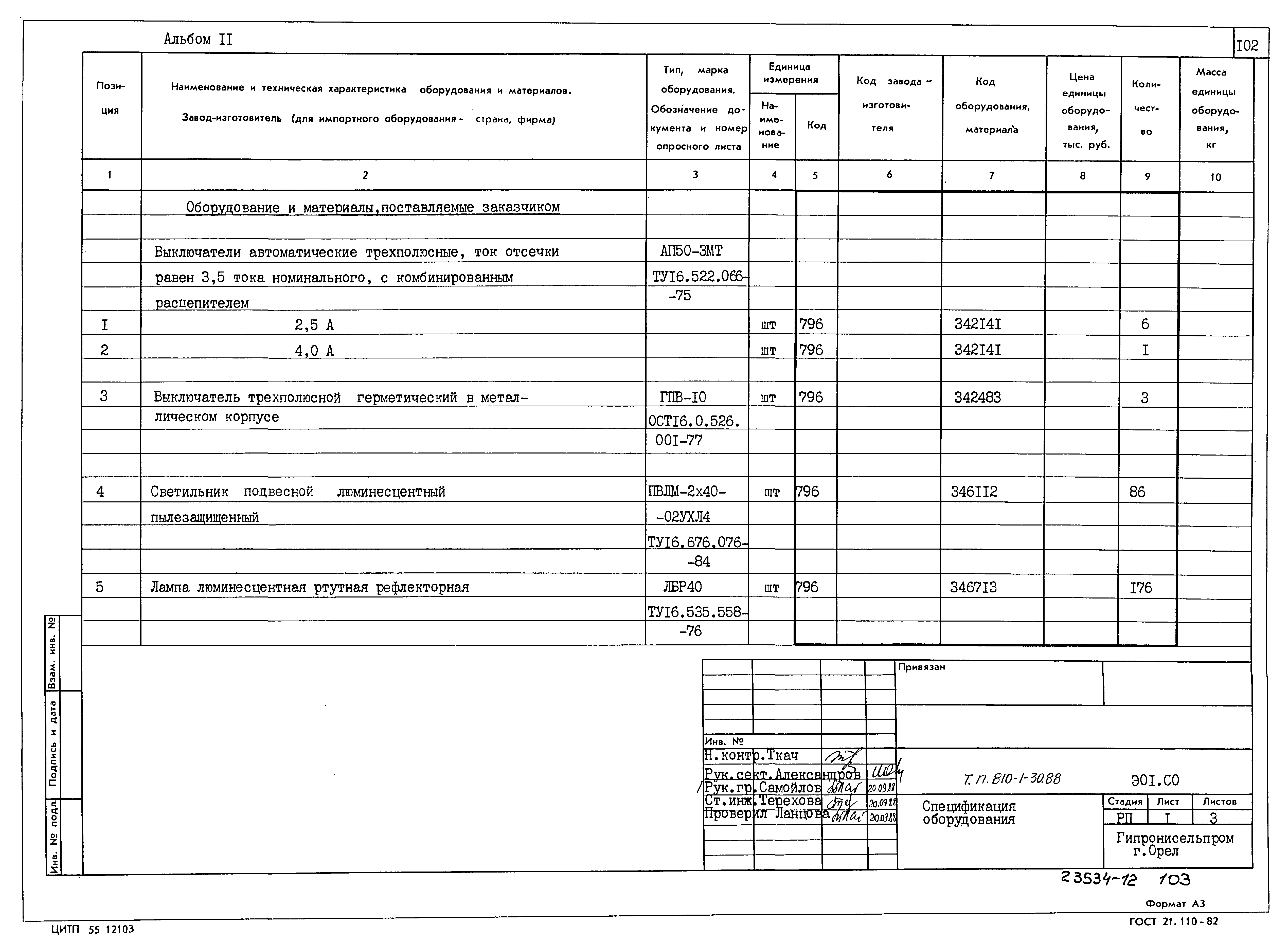 Типовой проект 810-1-30.88