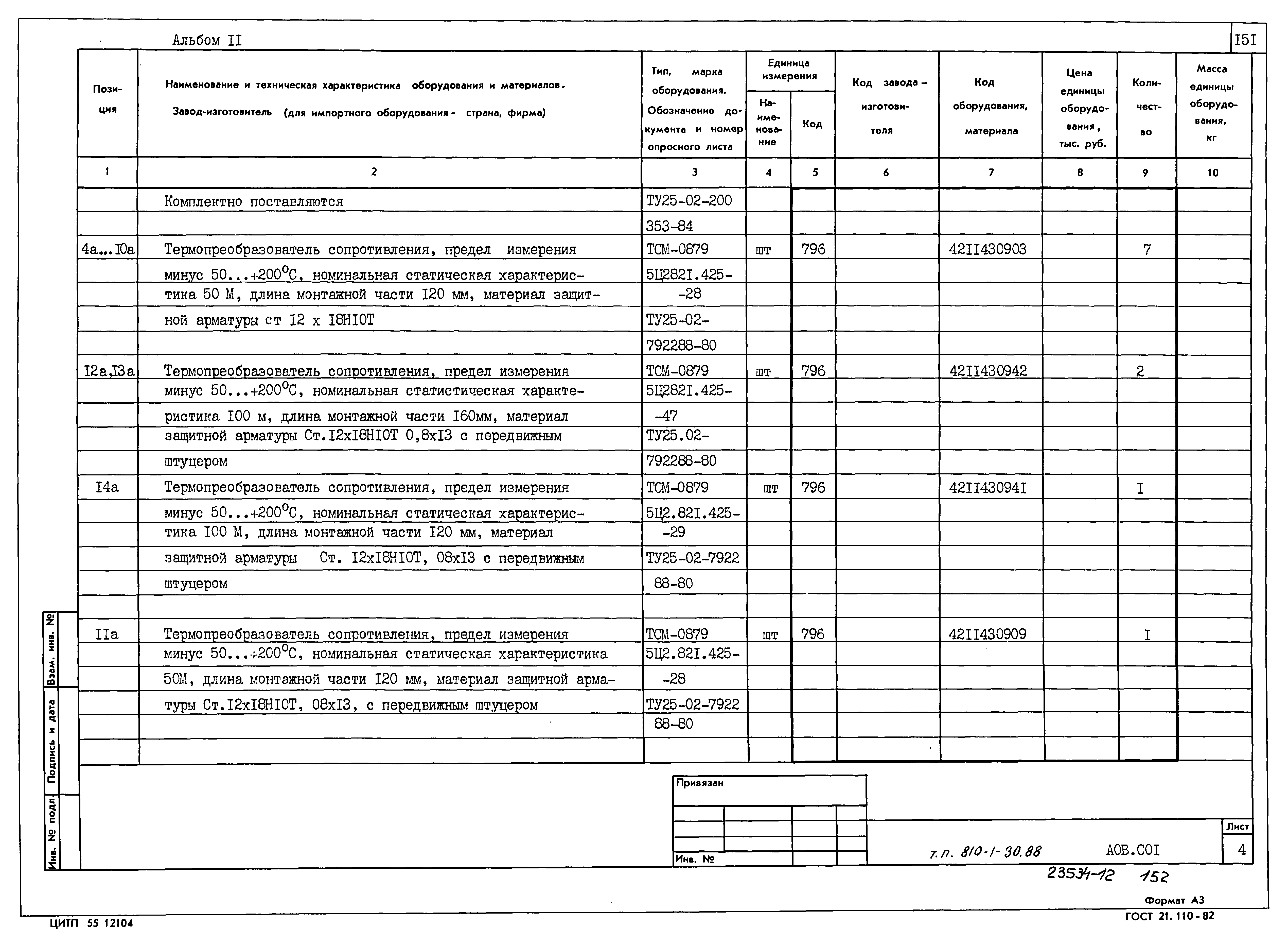 Типовой проект 810-1-30.88