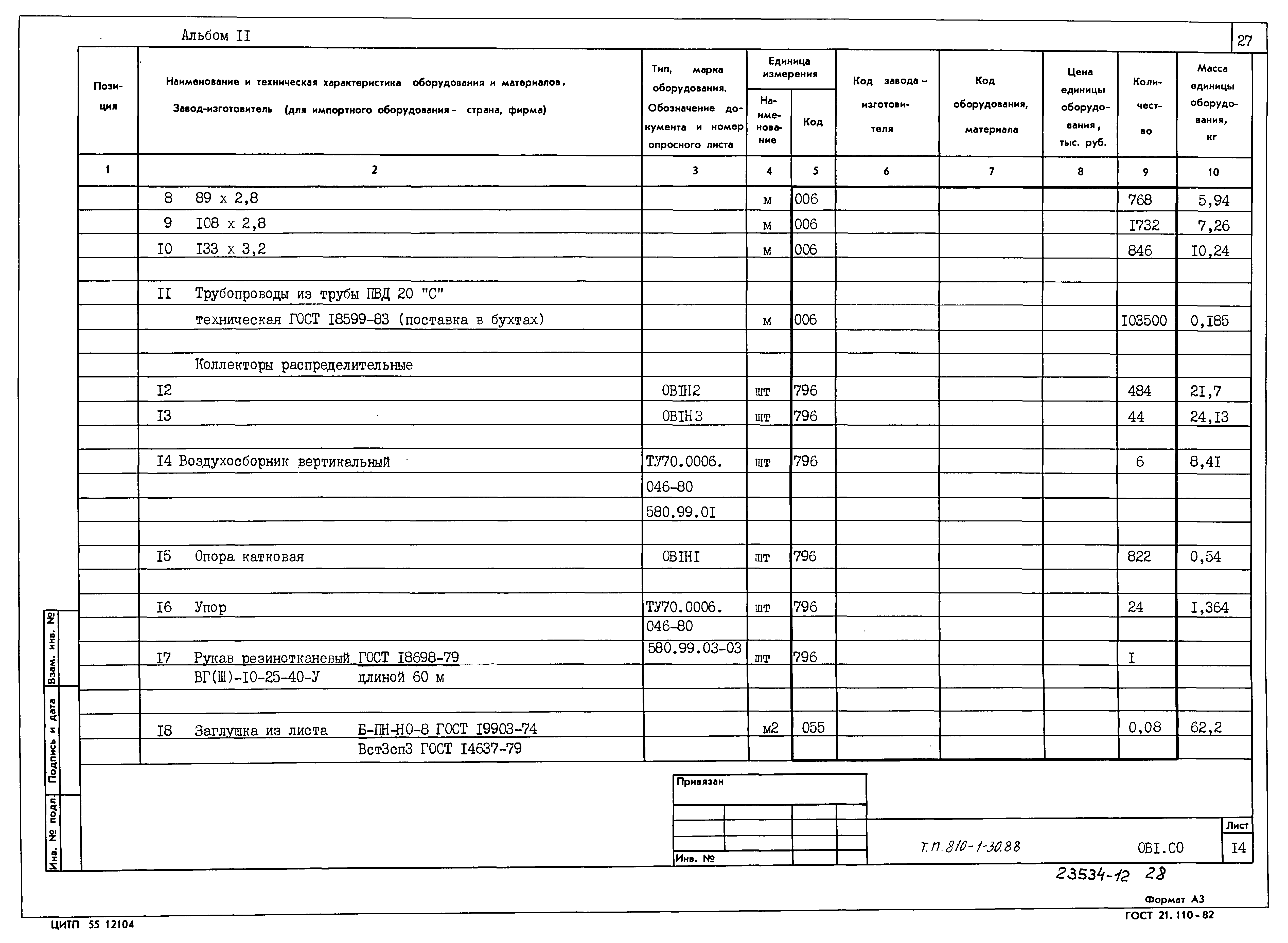 Типовой проект 810-1-30.88