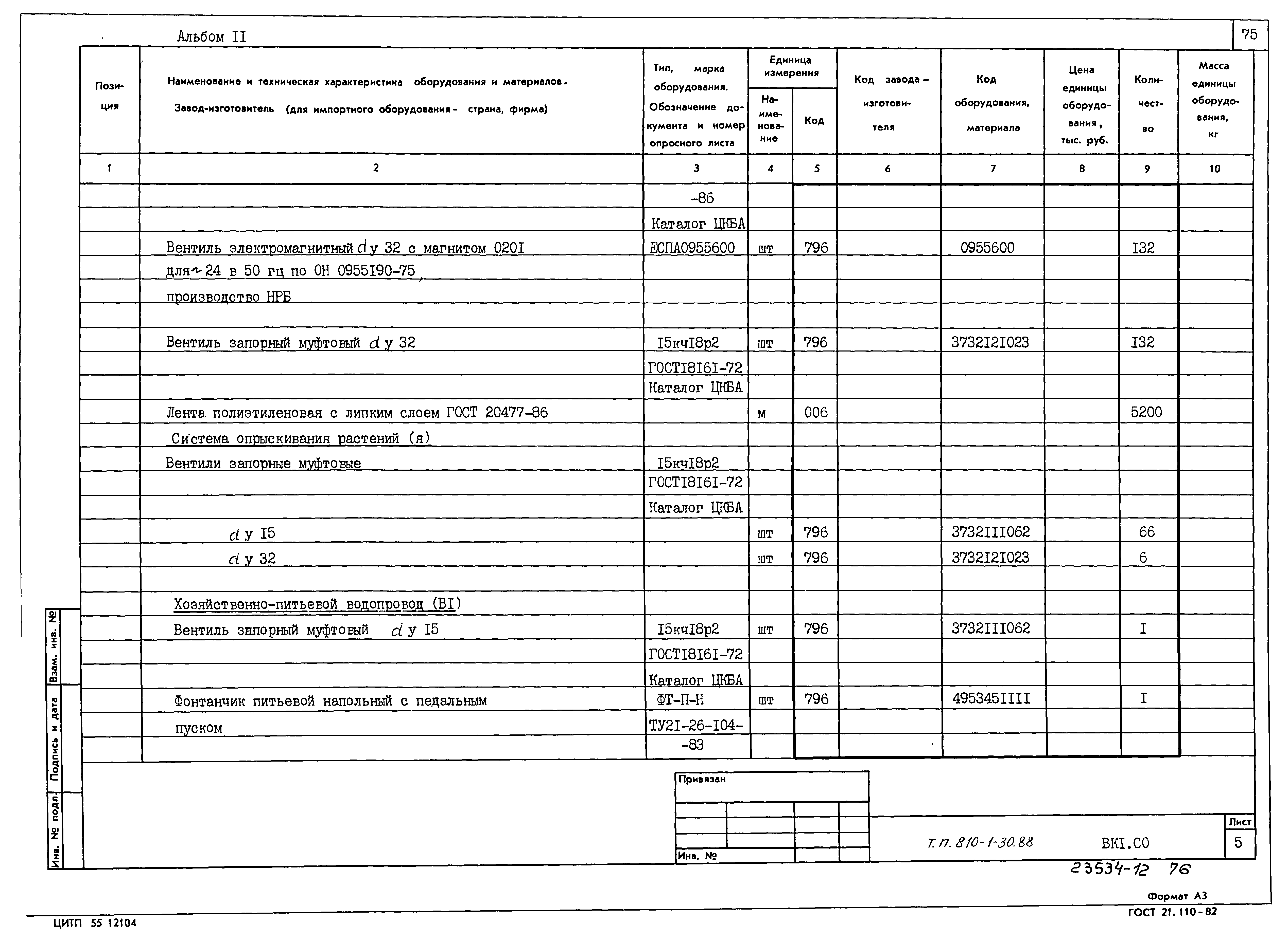 Типовой проект 810-1-30.88