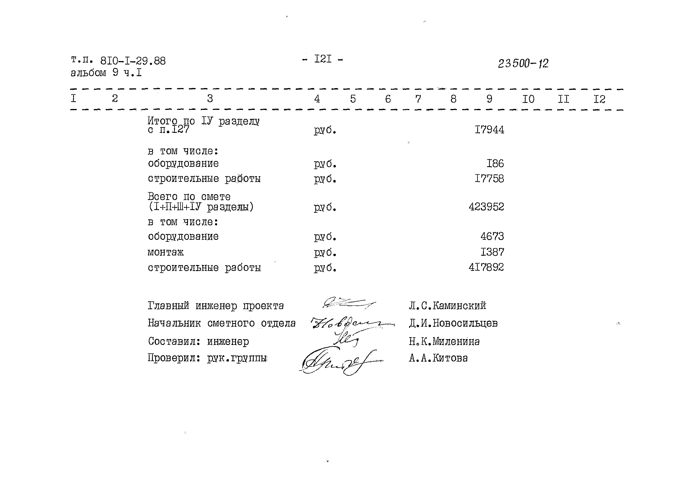 Типовой проект 810-1-29.88