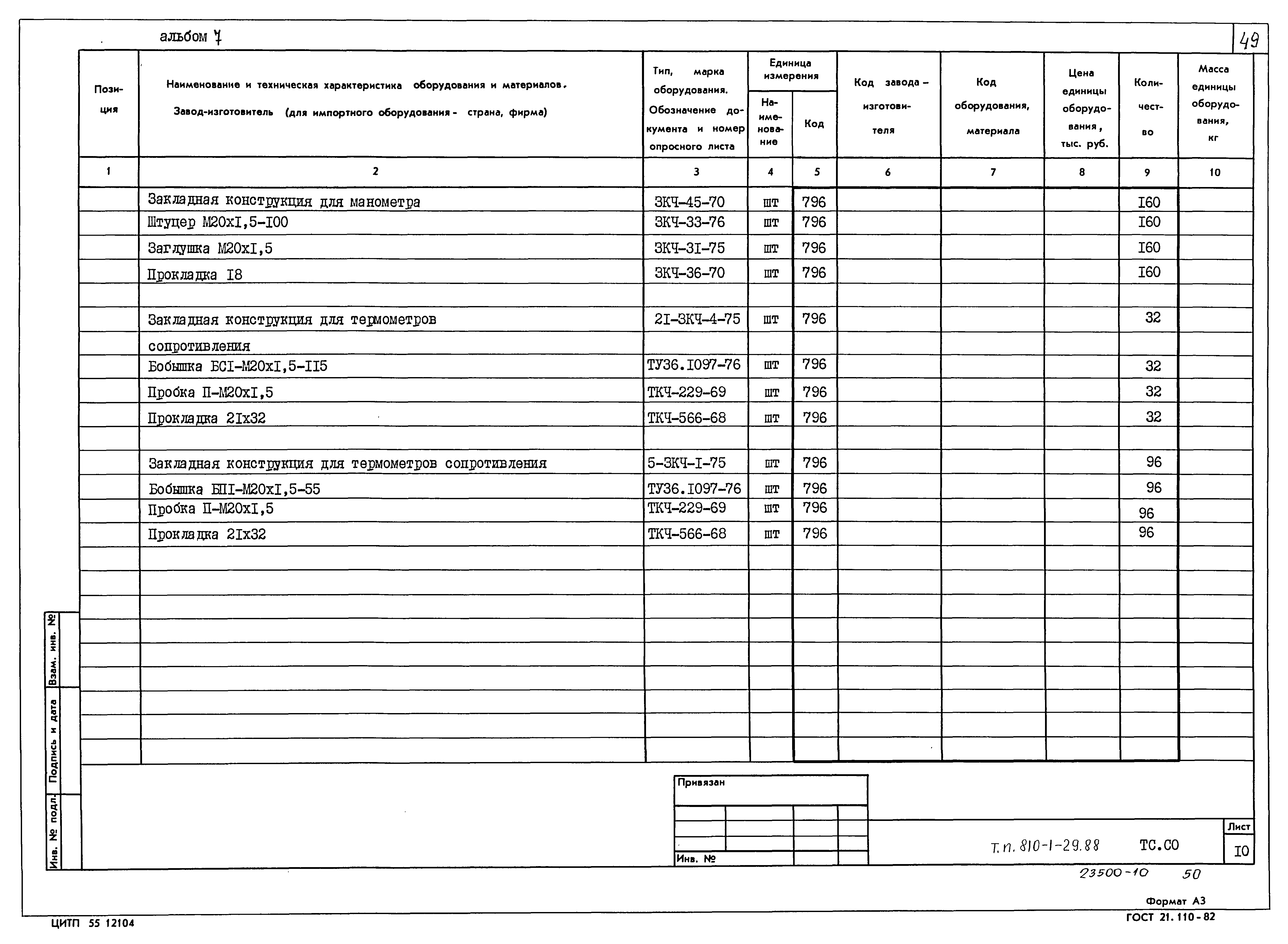 Типовой проект 810-1-29.88