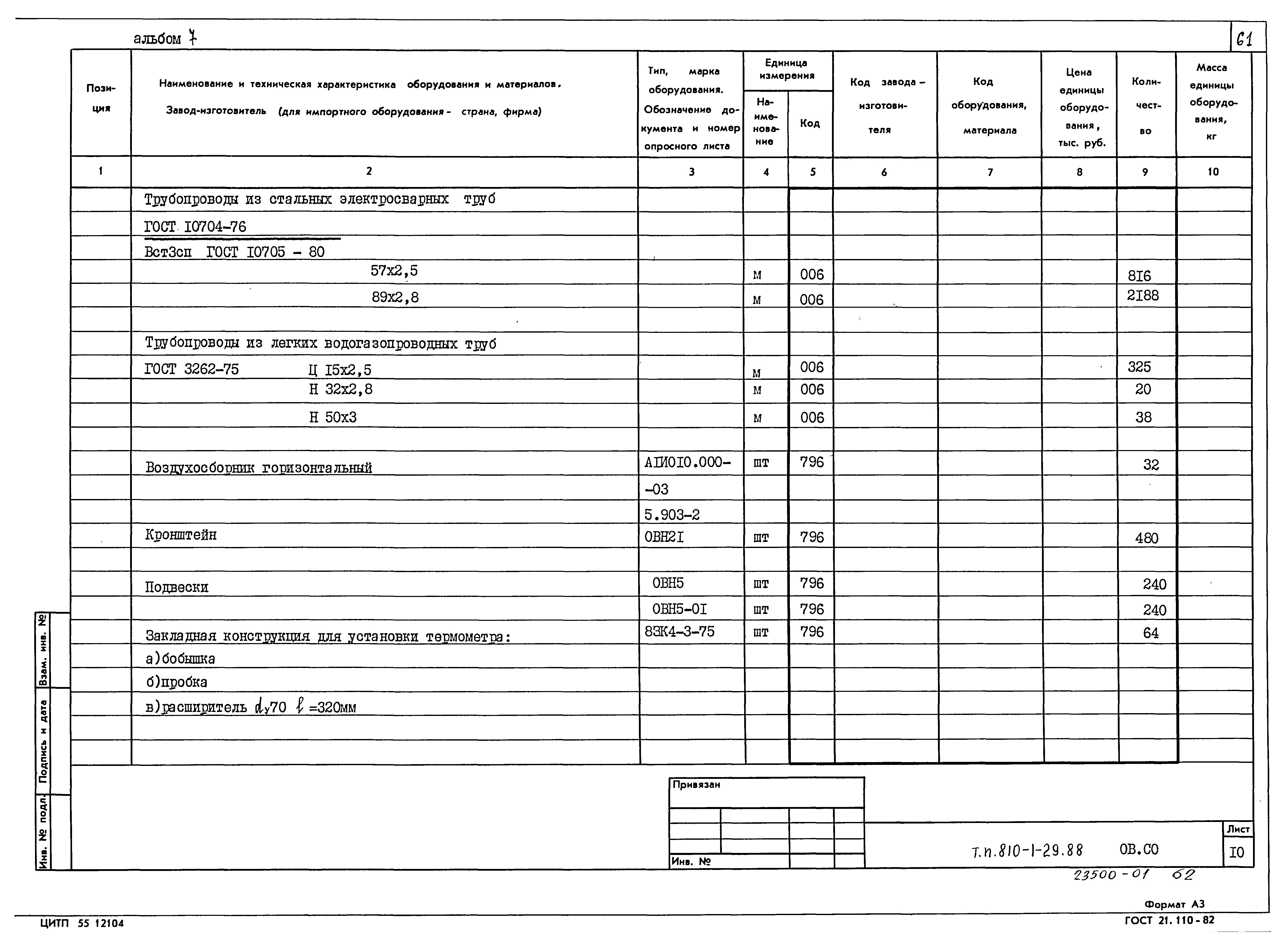 Типовой проект 810-1-29.88