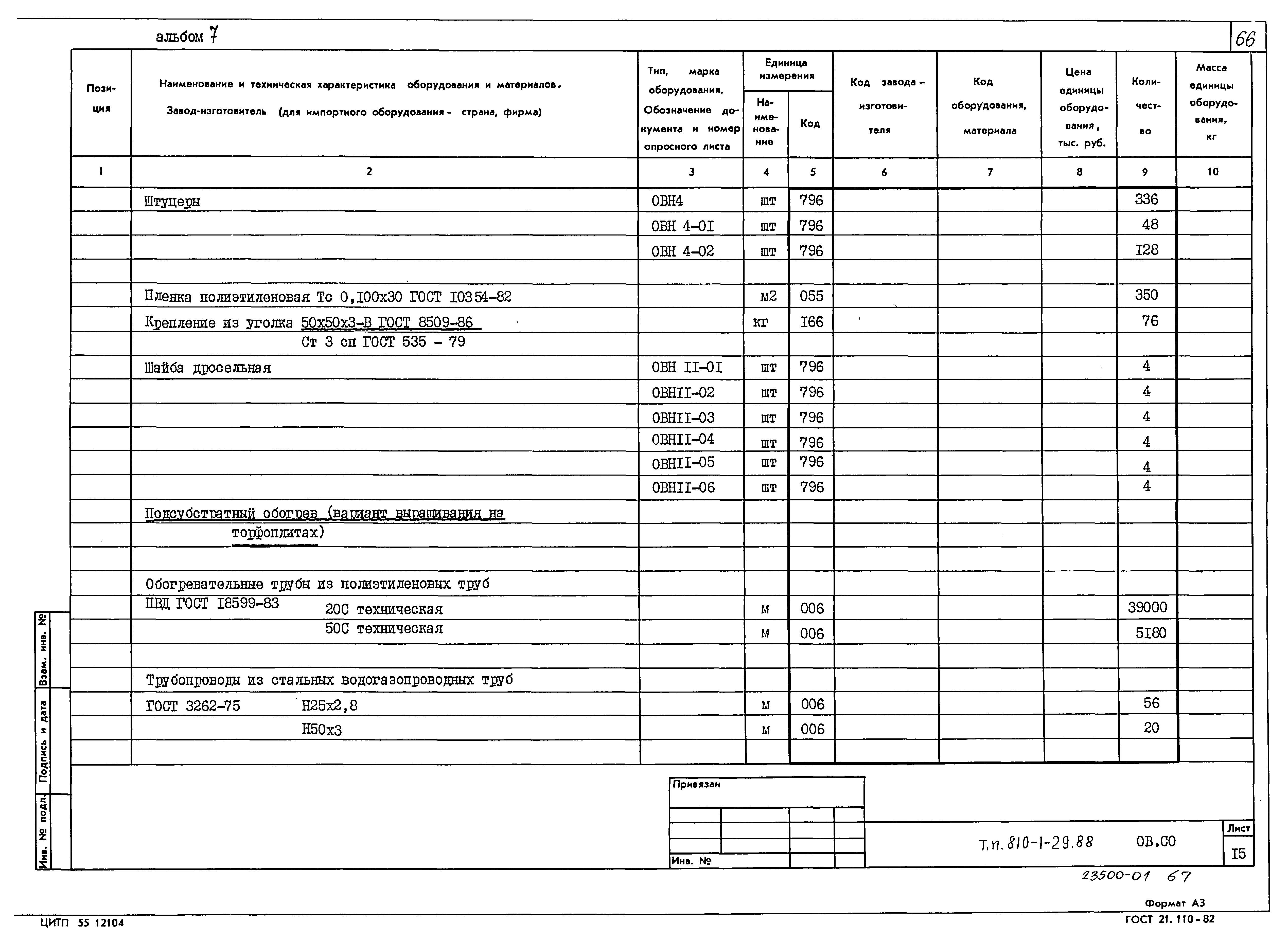 Типовой проект 810-1-29.88