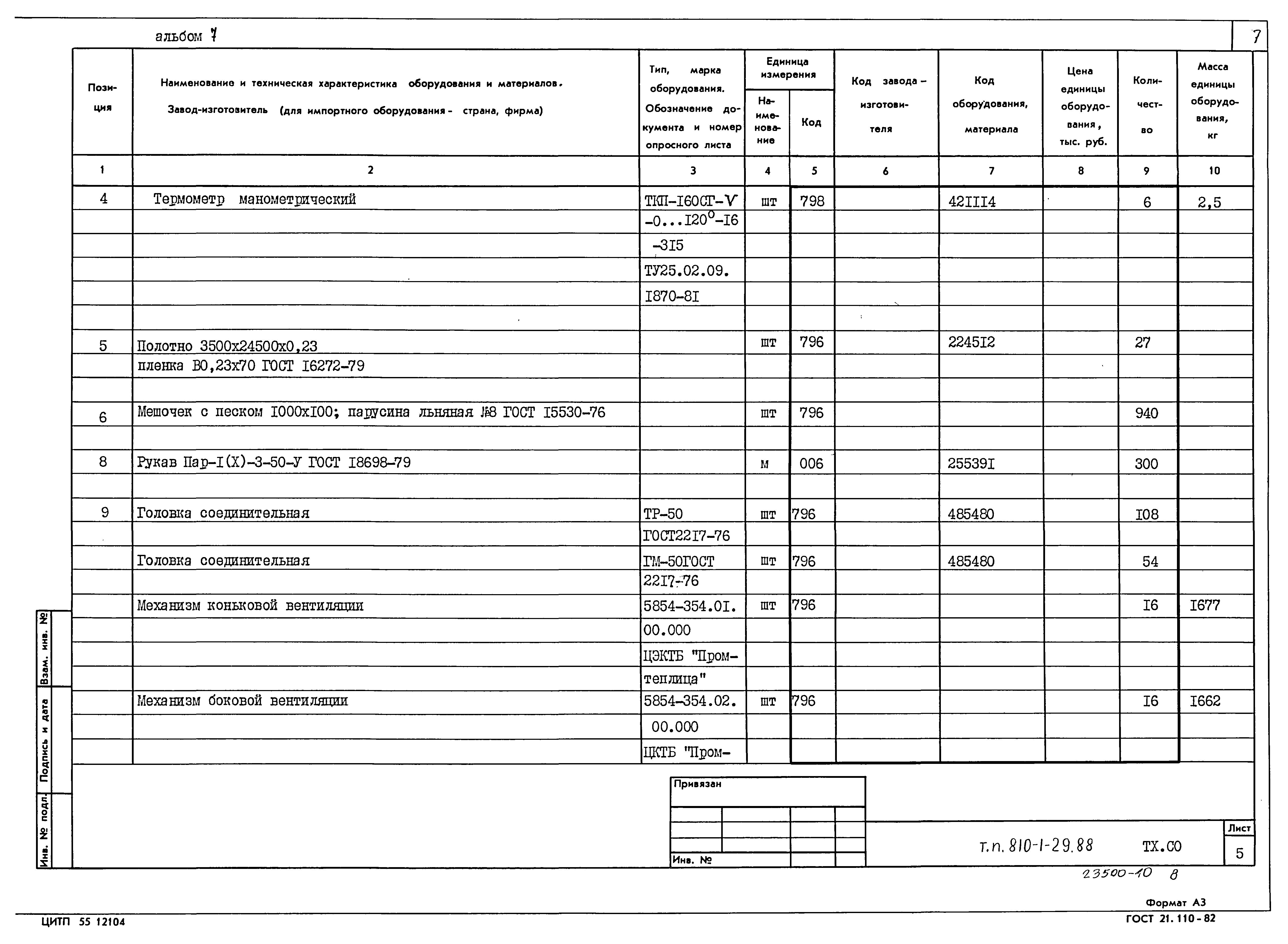 Типовой проект 810-1-29.88