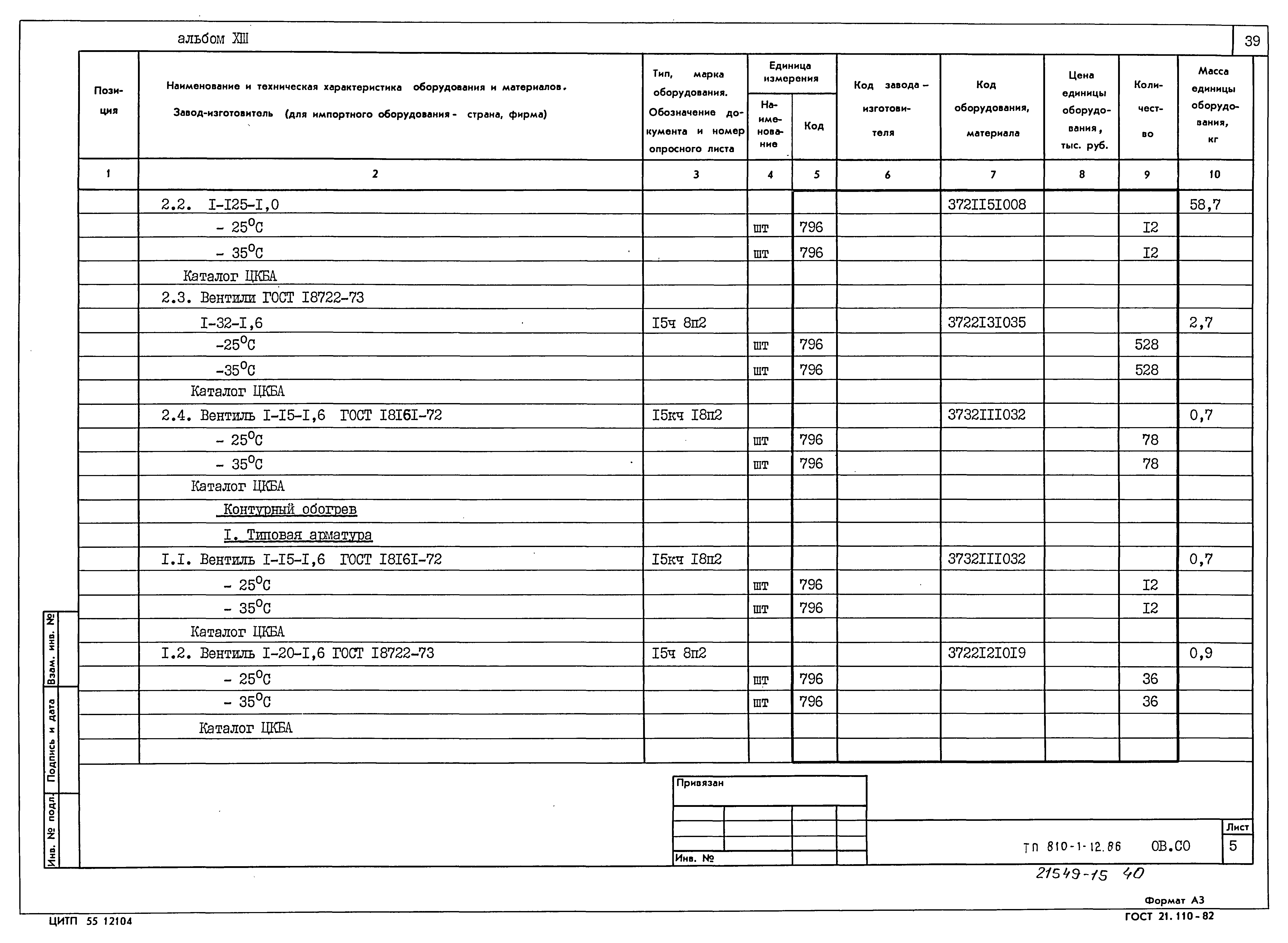 Типовой проект 810-1-12.86