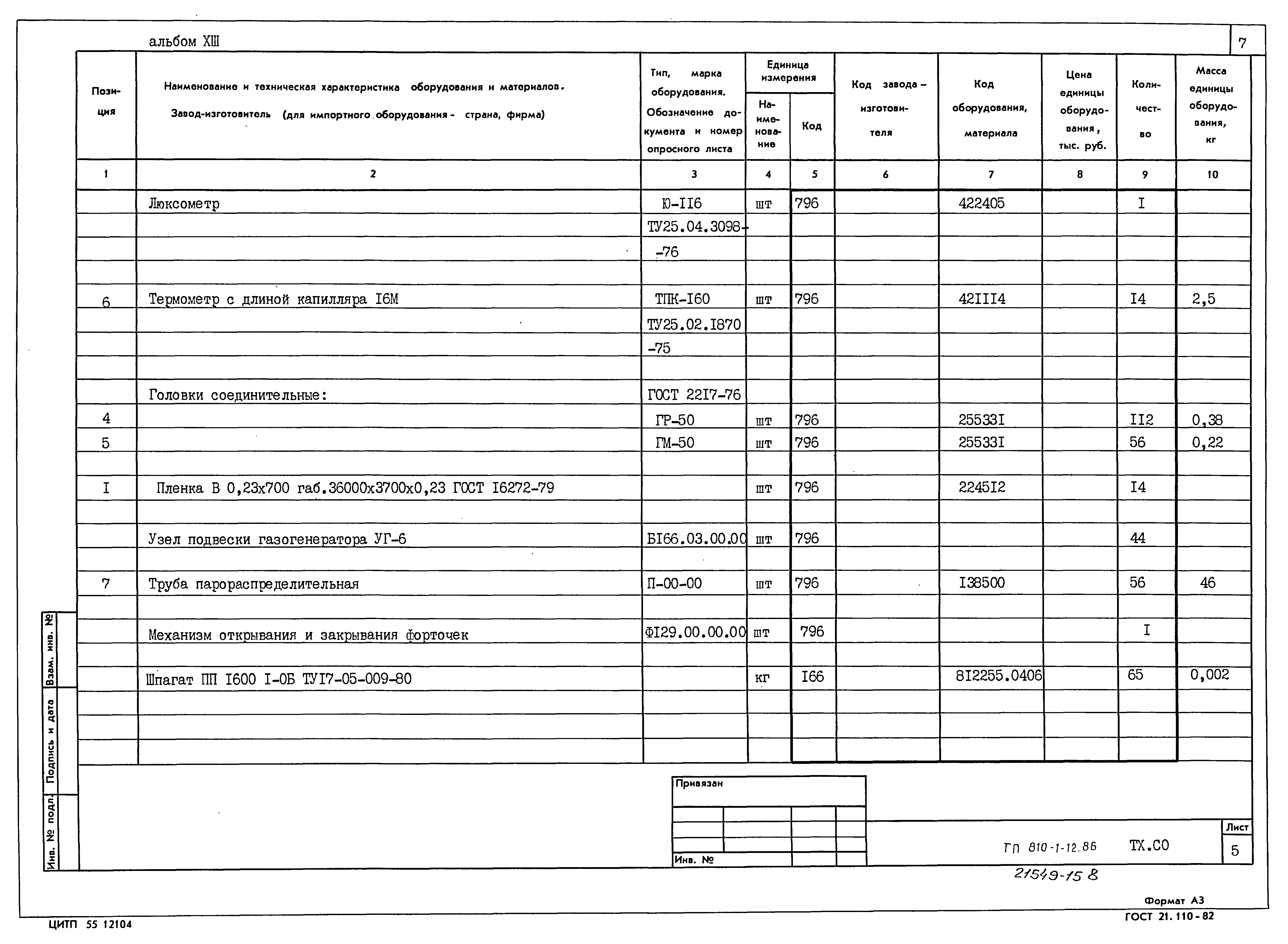 Типовой проект 810-1-12.86