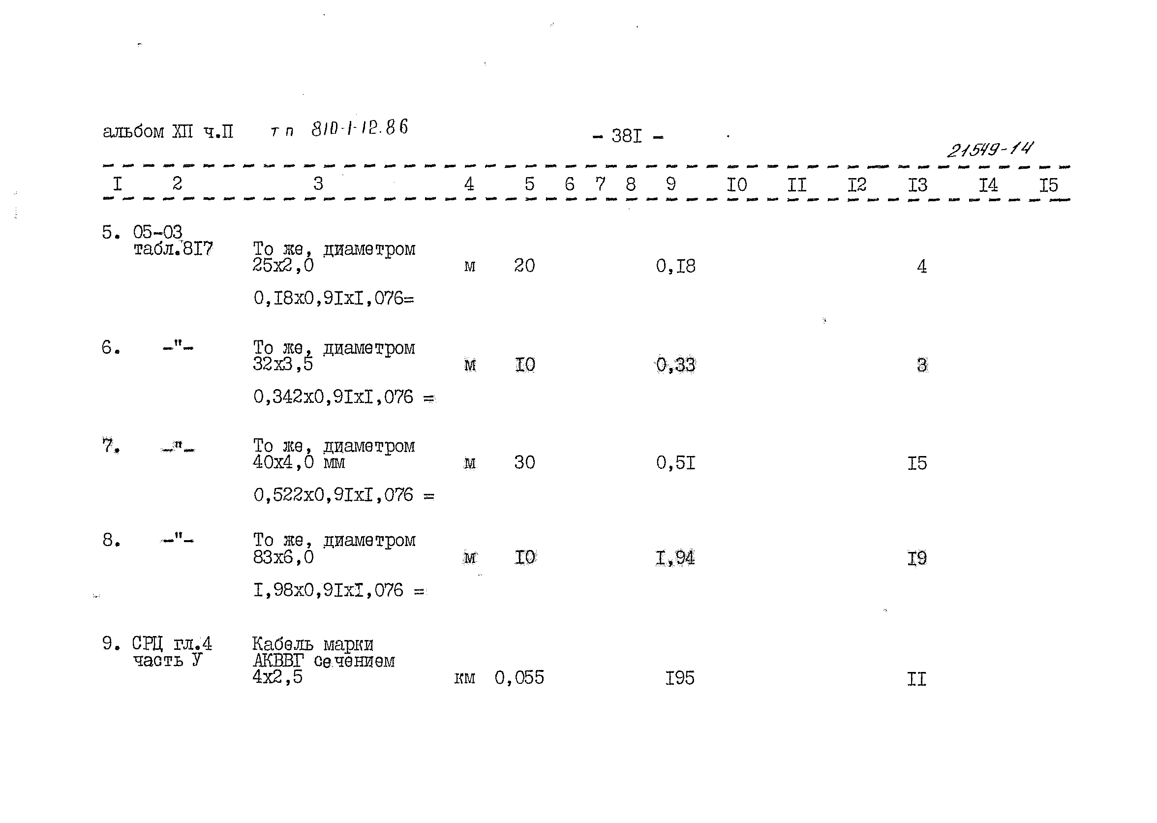 Типовой проект 810-1-12.86