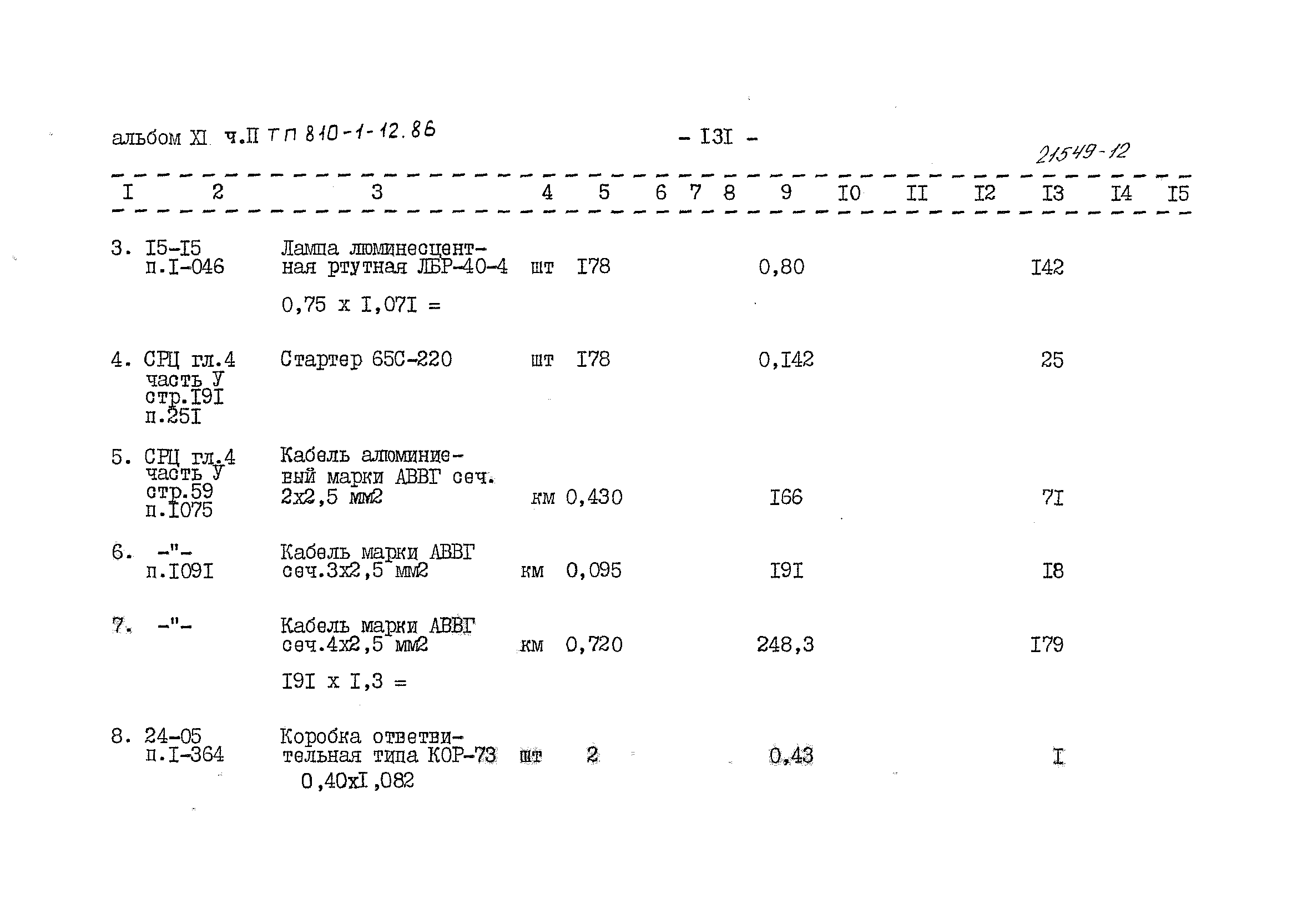 Типовой проект 810-1-12.86