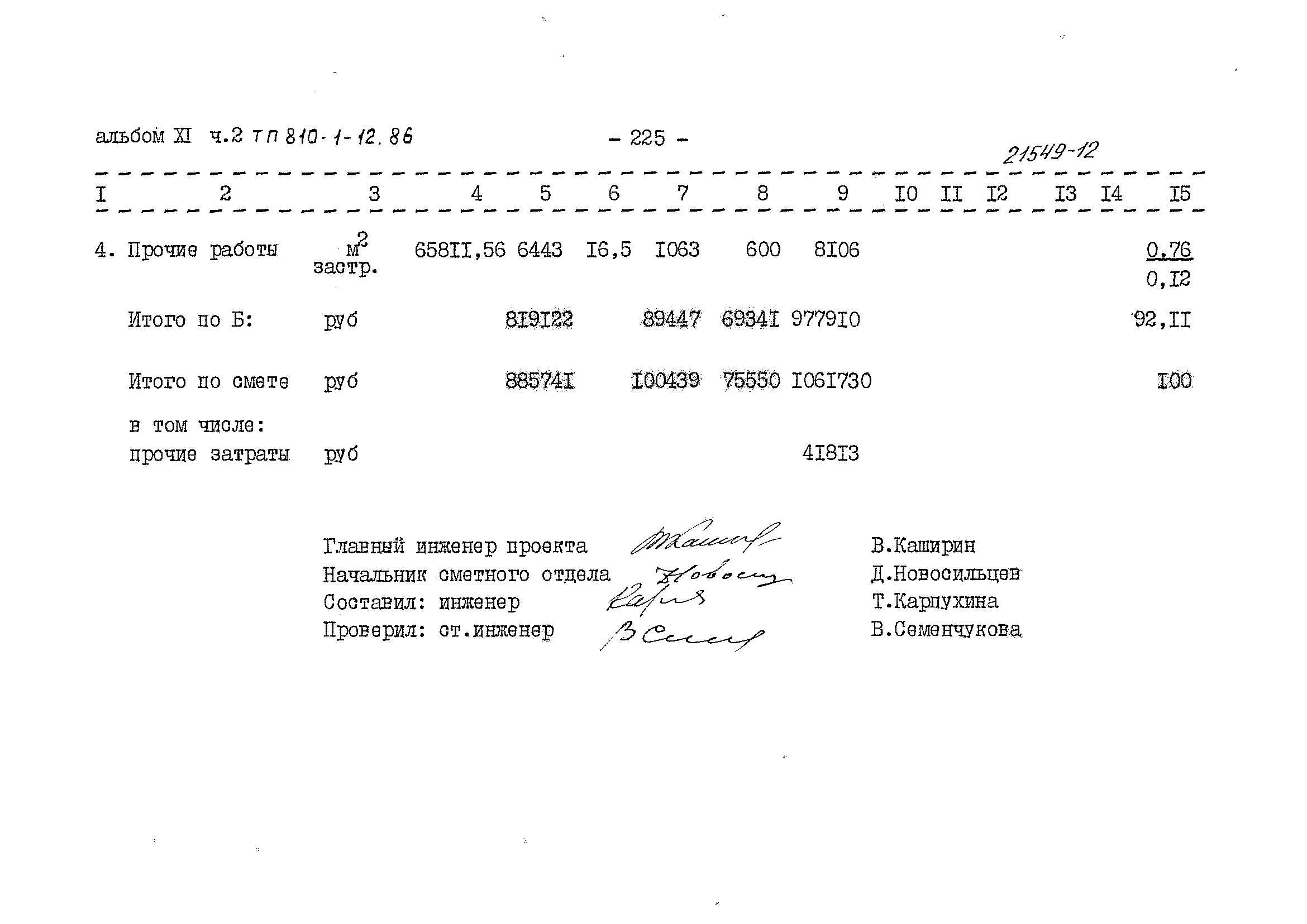 Типовой проект 810-1-12.86