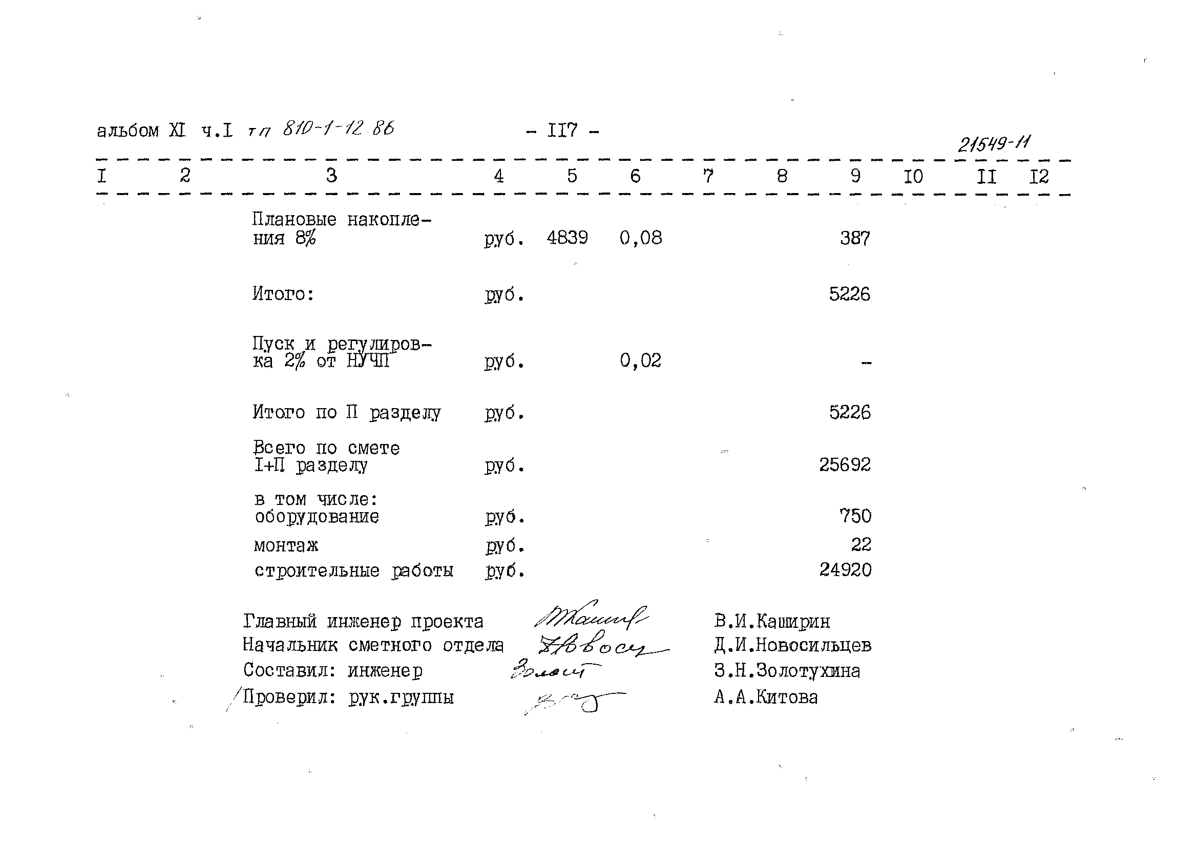 Типовой проект 810-1-12.86