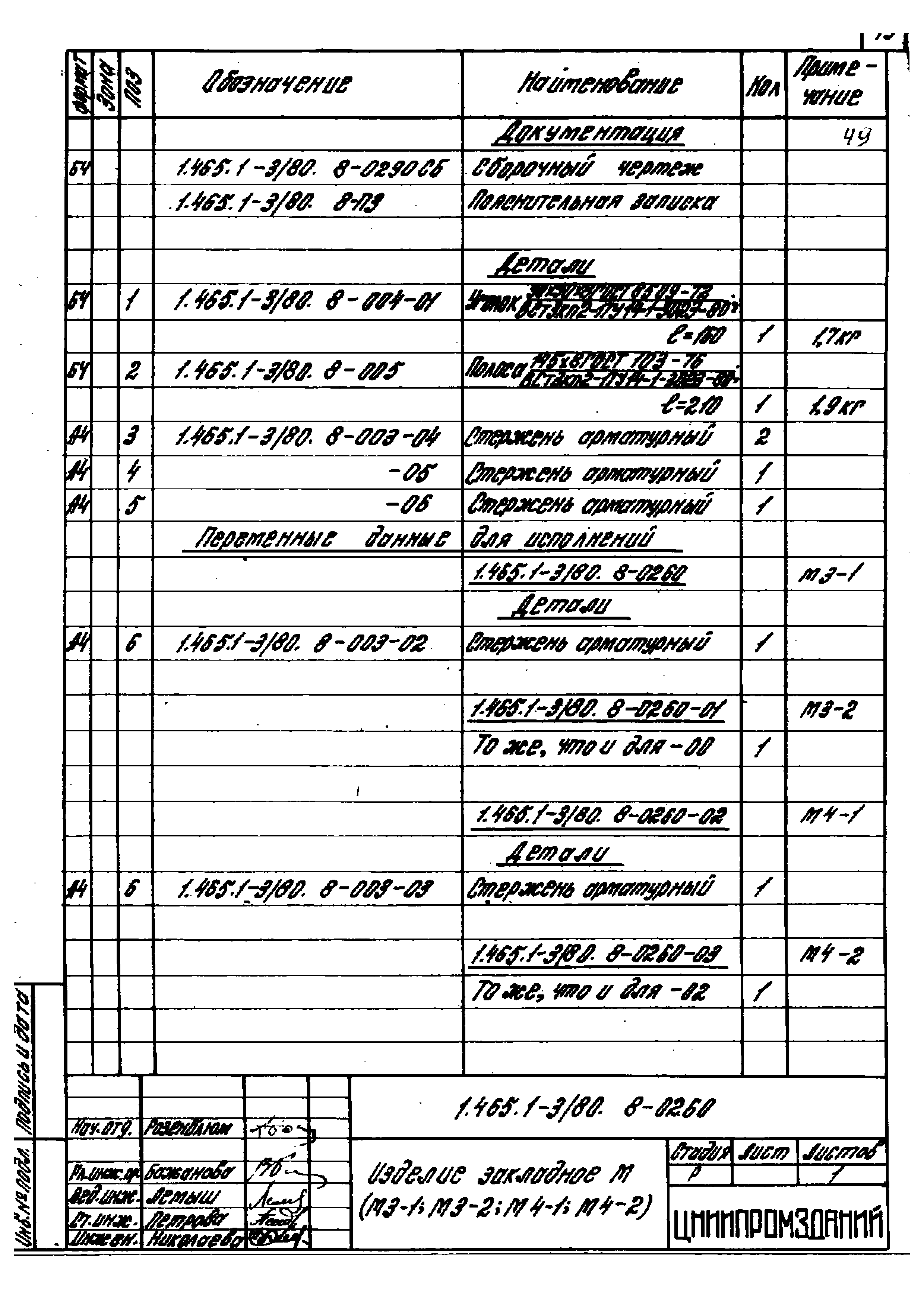 Серия 1.465.1-3/80