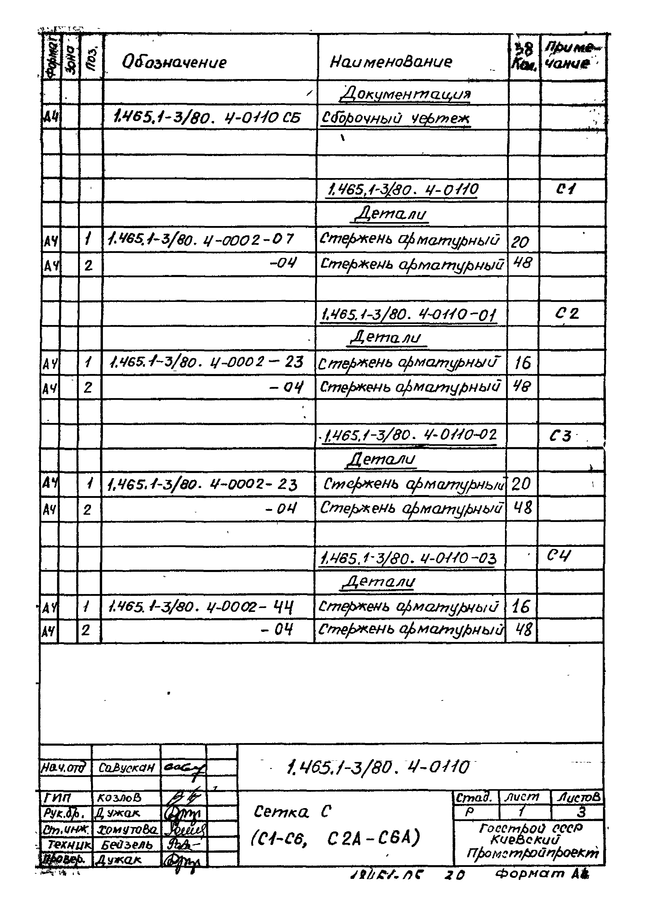 Серия 1.465.1-3/80