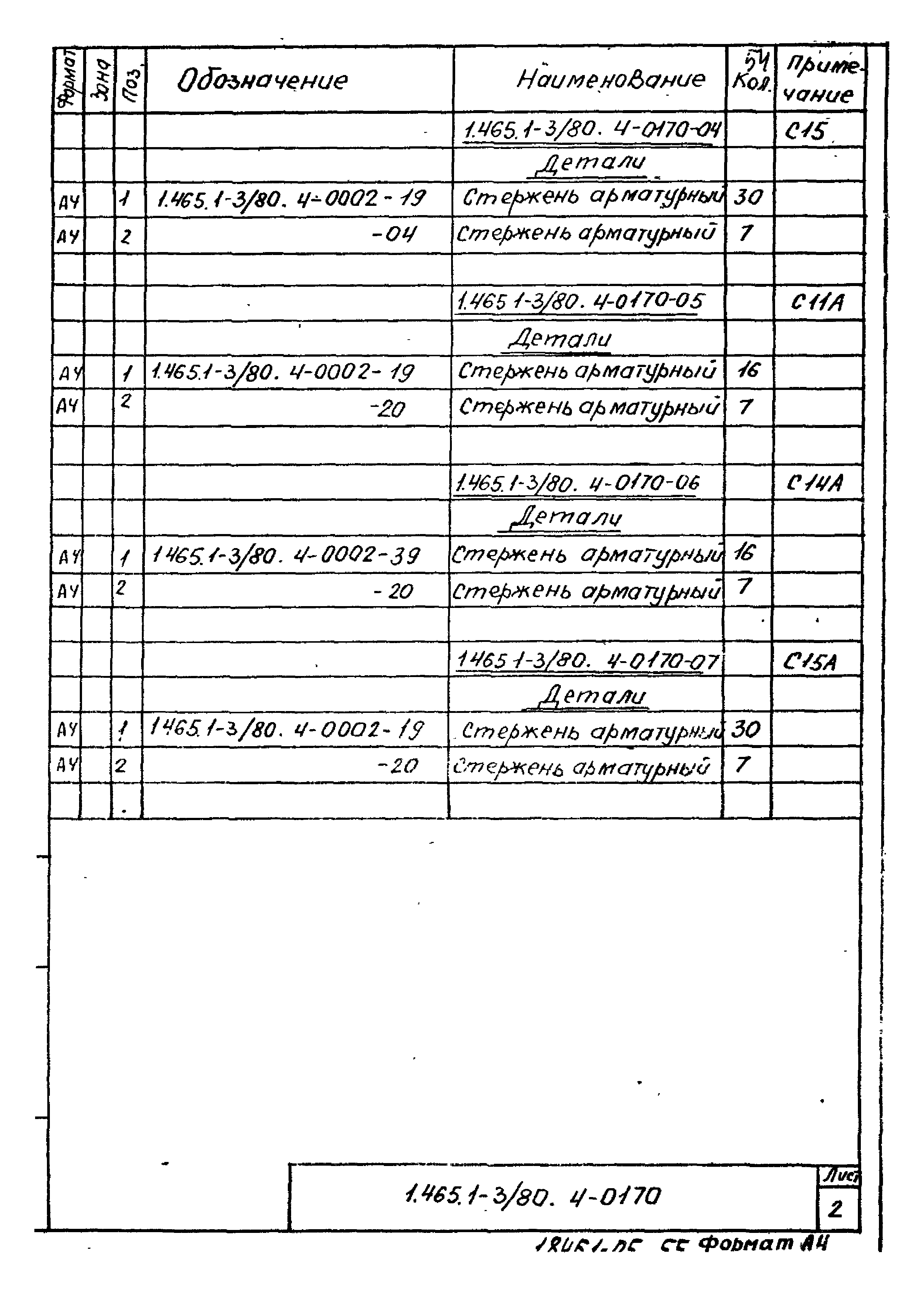 Серия 1.465.1-3/80