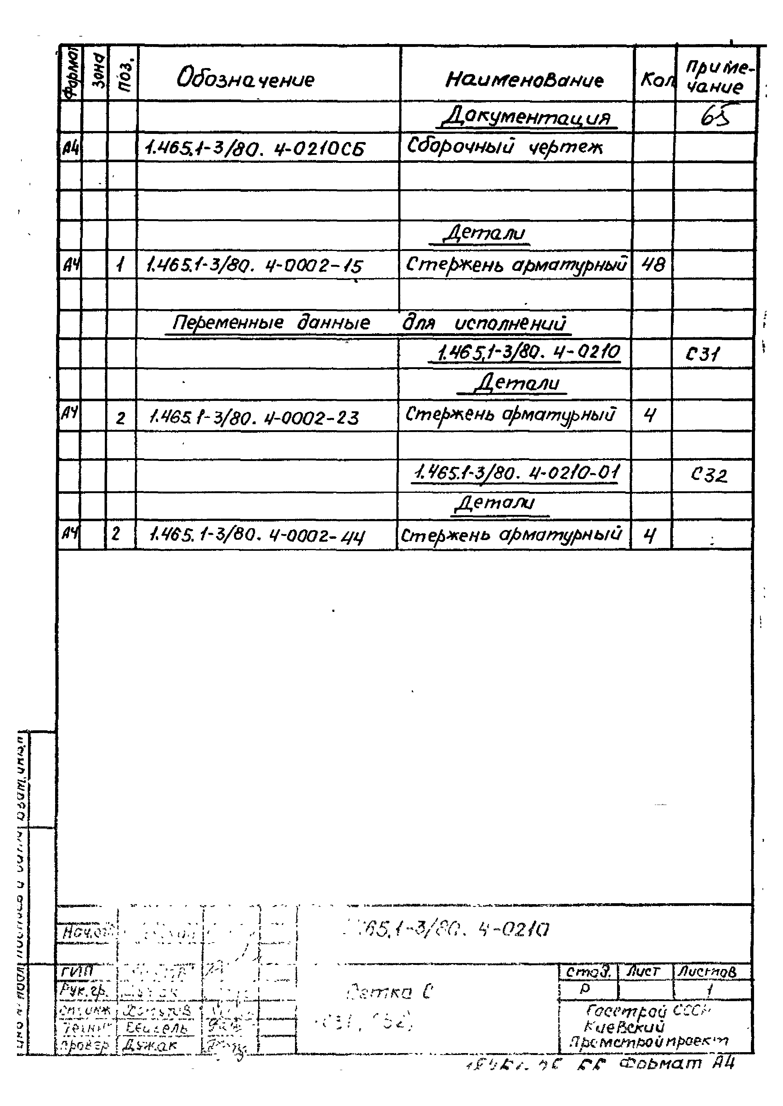 Серия 1.465.1-3/80