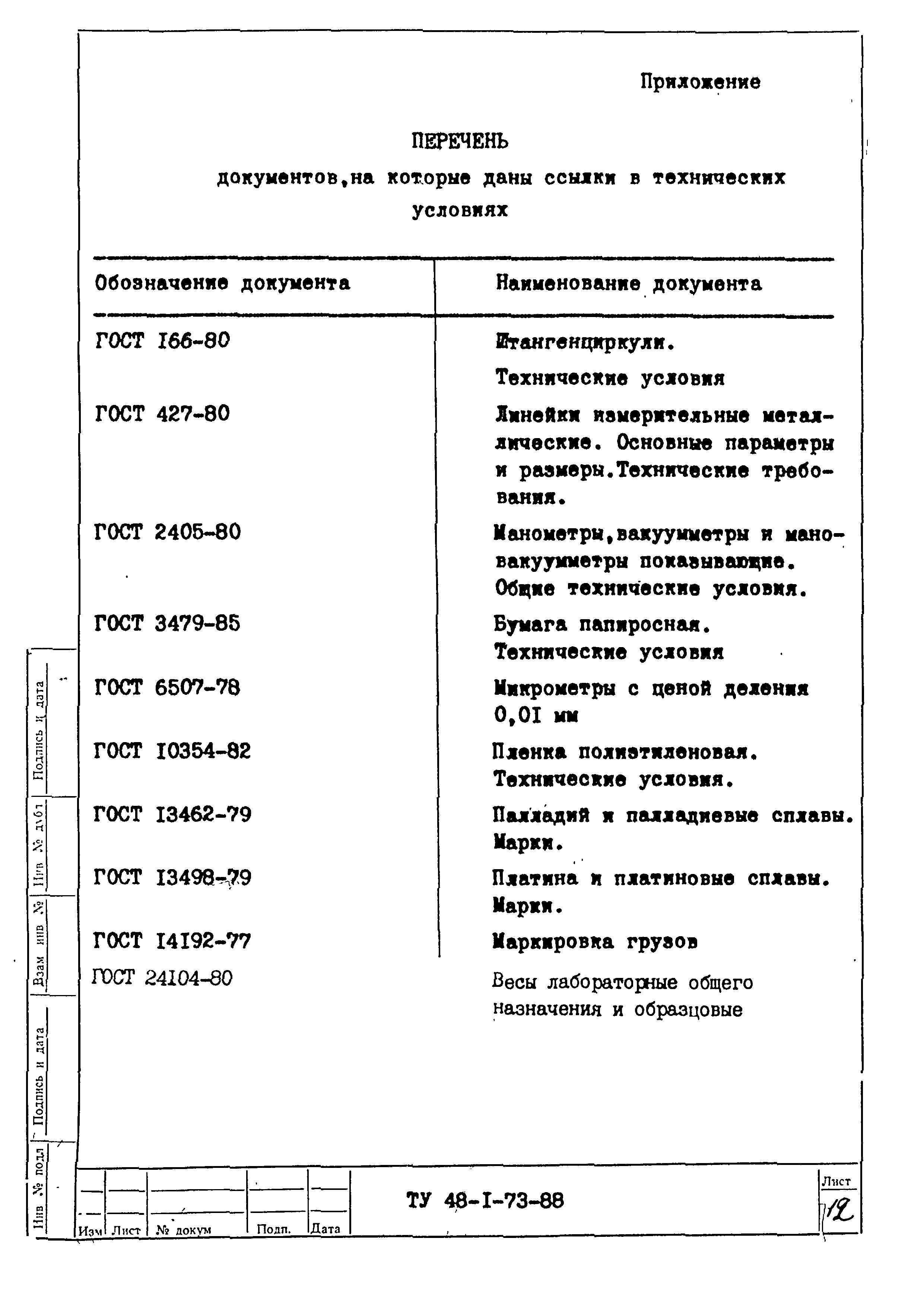 ТУ 48-1-73-88