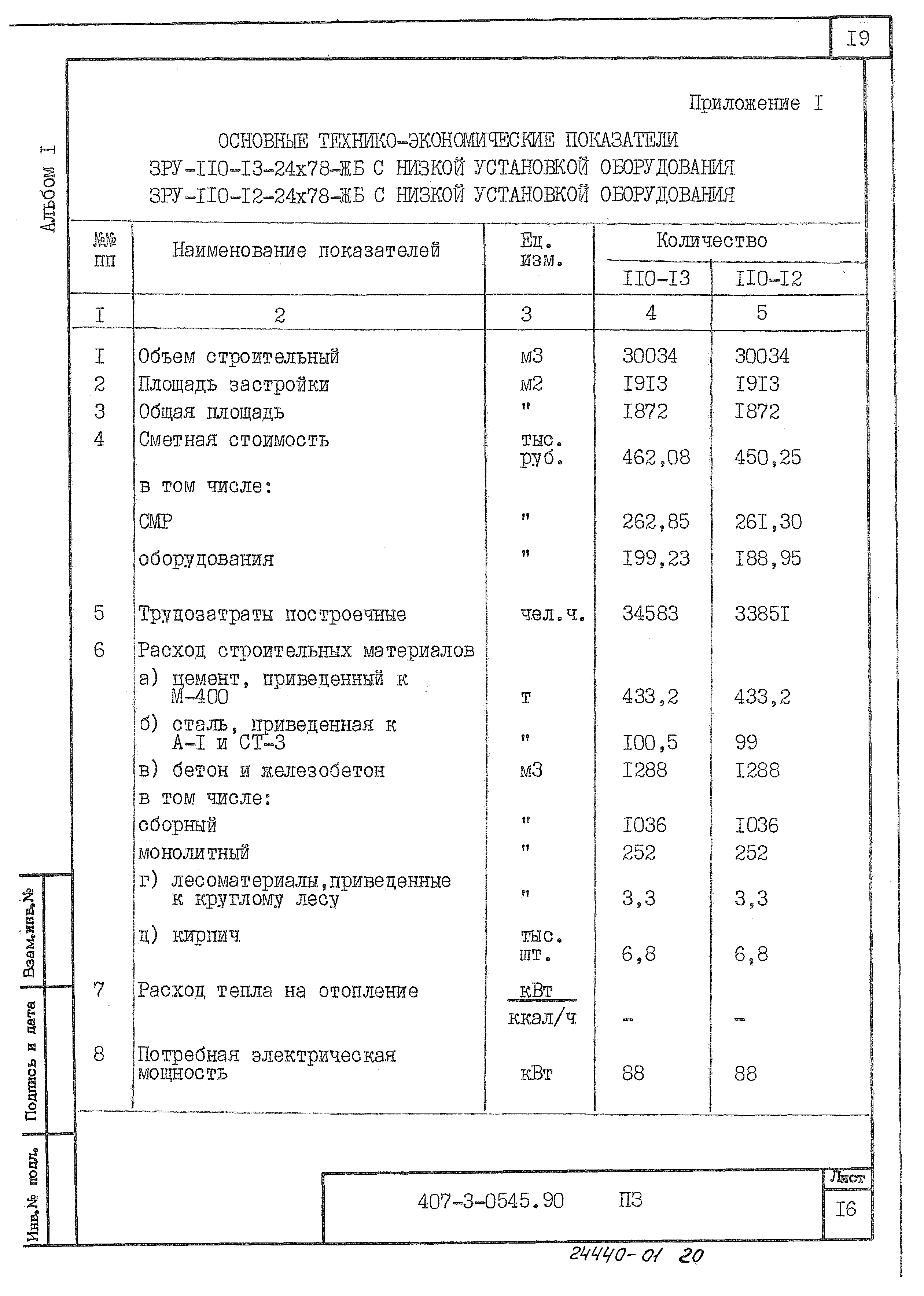 Типовые проектные решения 407-3-0541.90