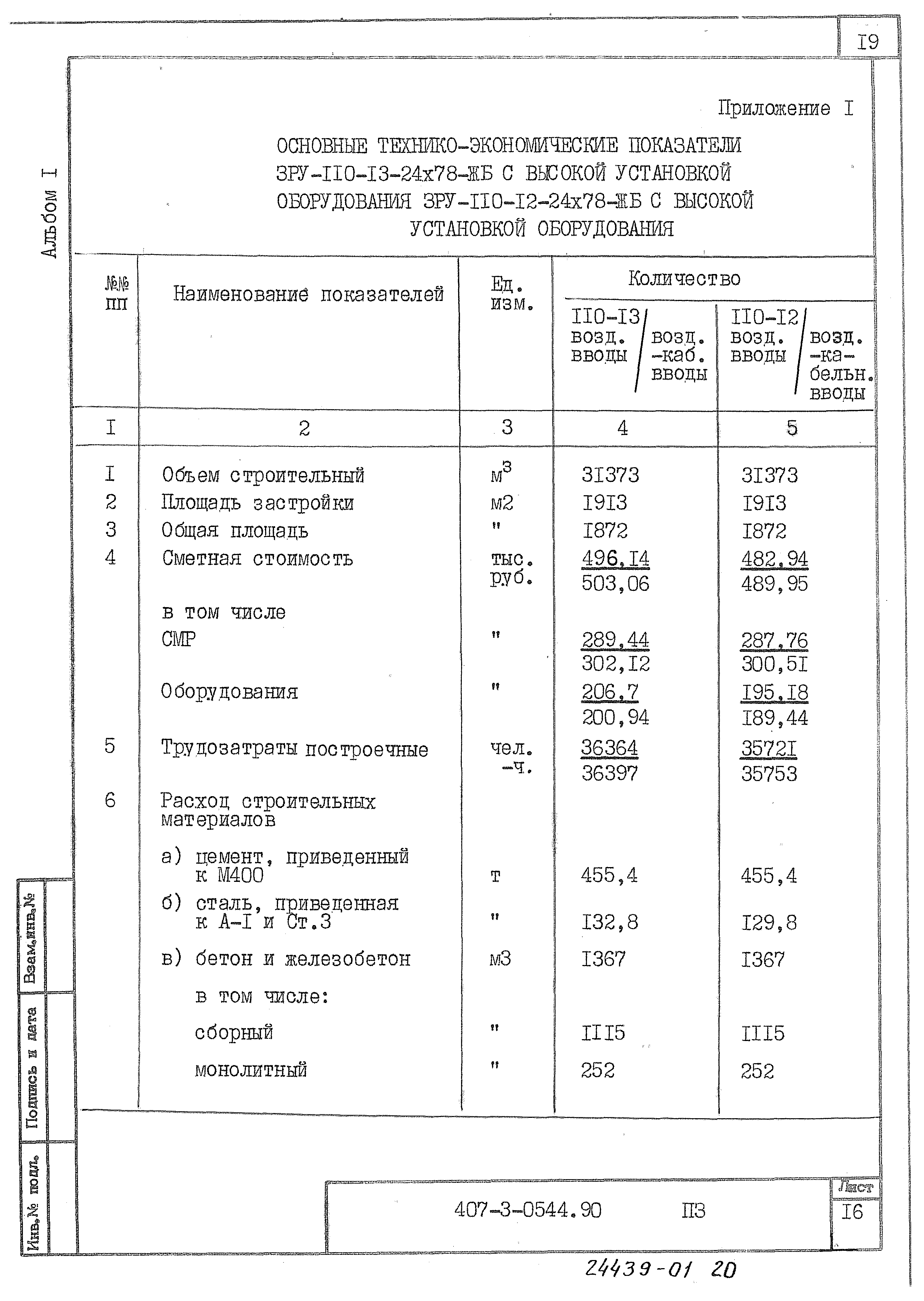 Типовые проектные решения 407-3-0544.90