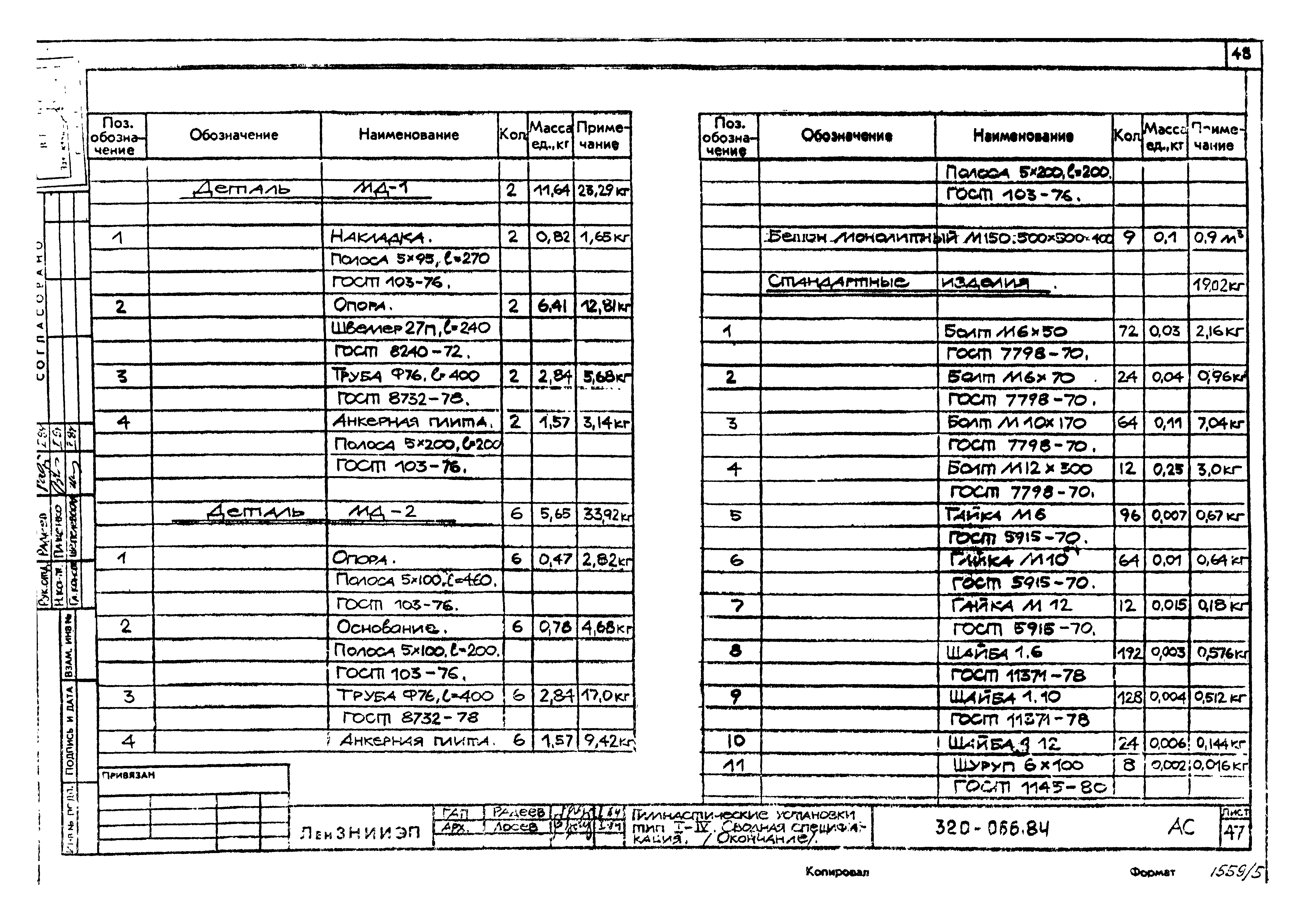 Типовой проект 320-066.84