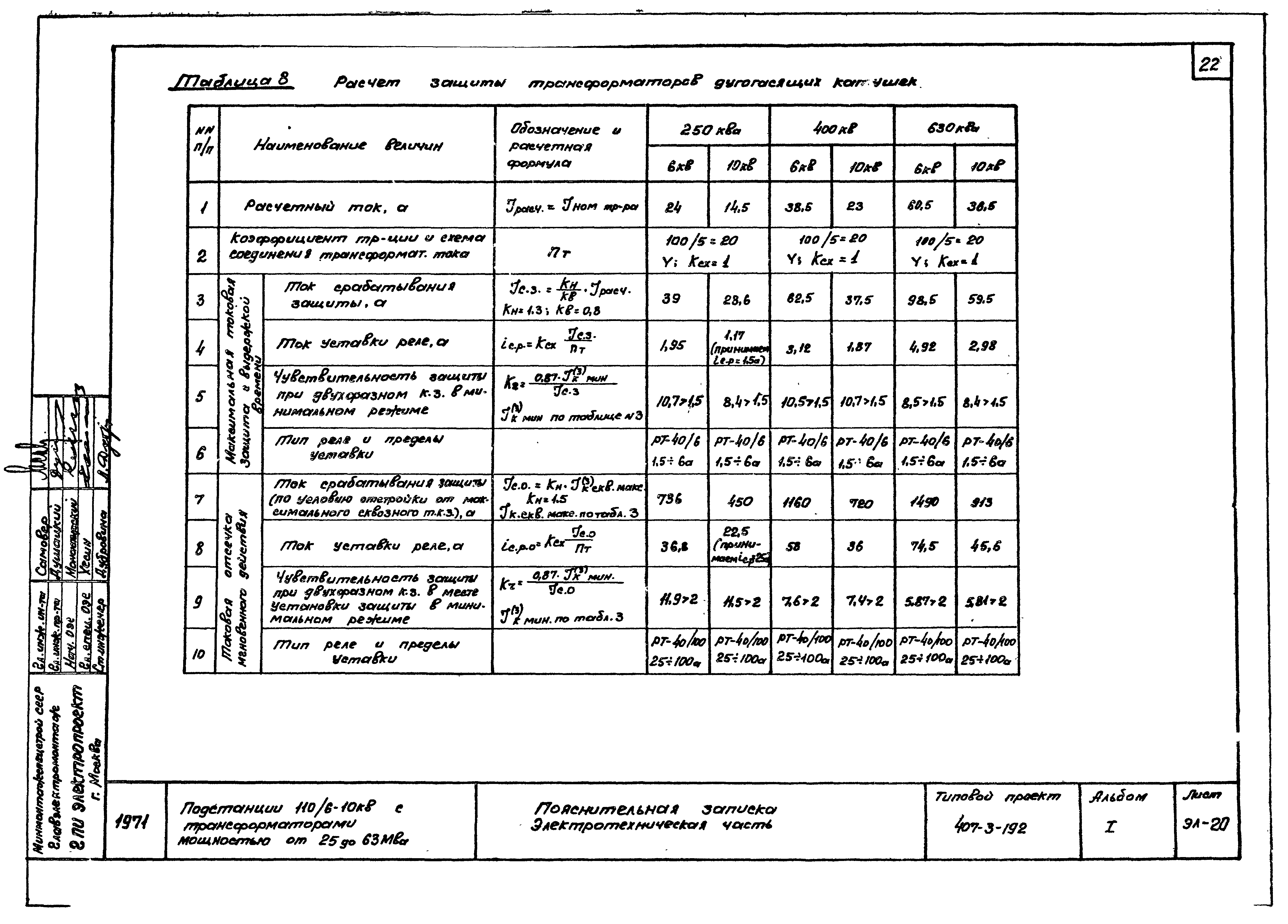 Типовой проект 407-3-192