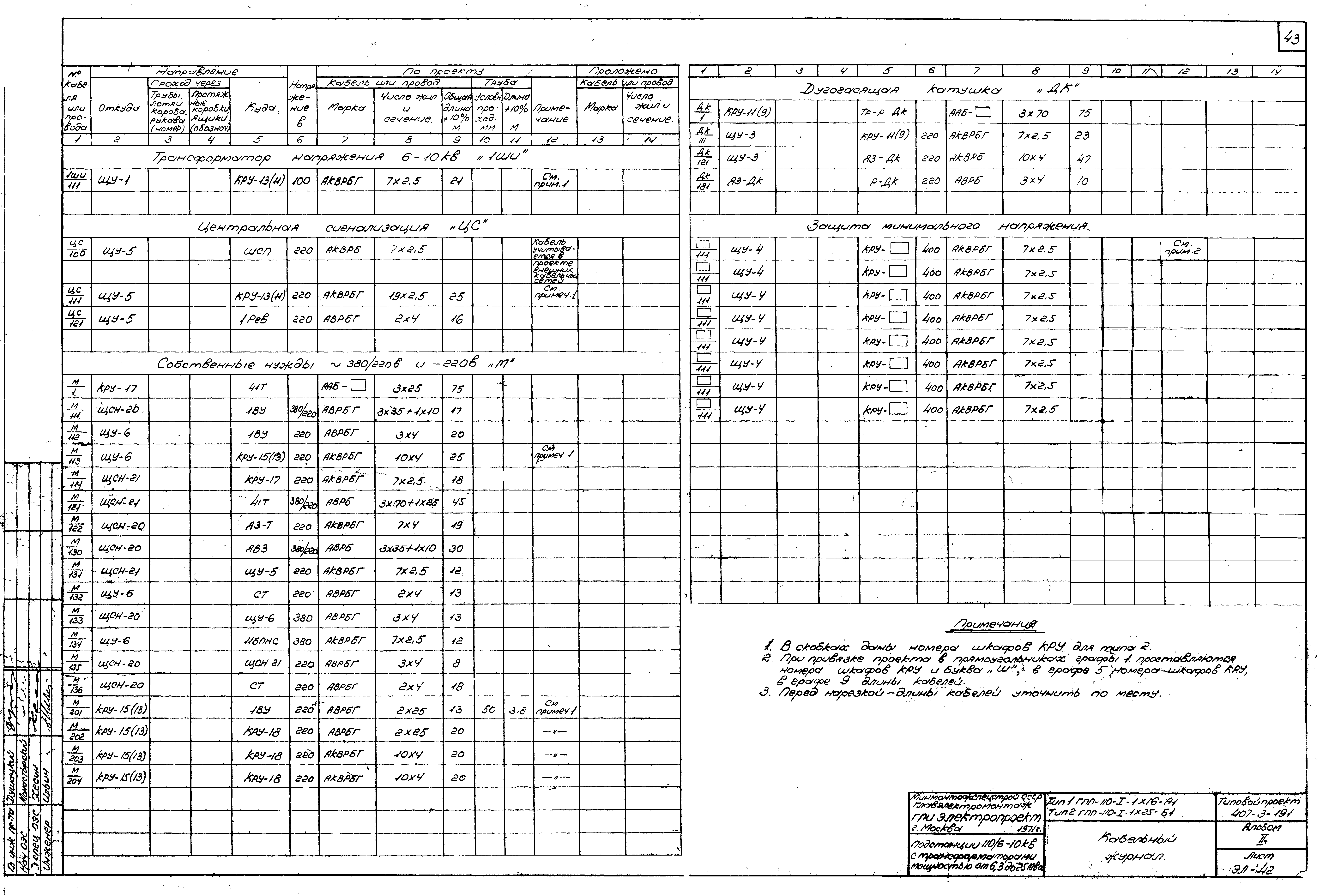 Типовой проект 407-3-191