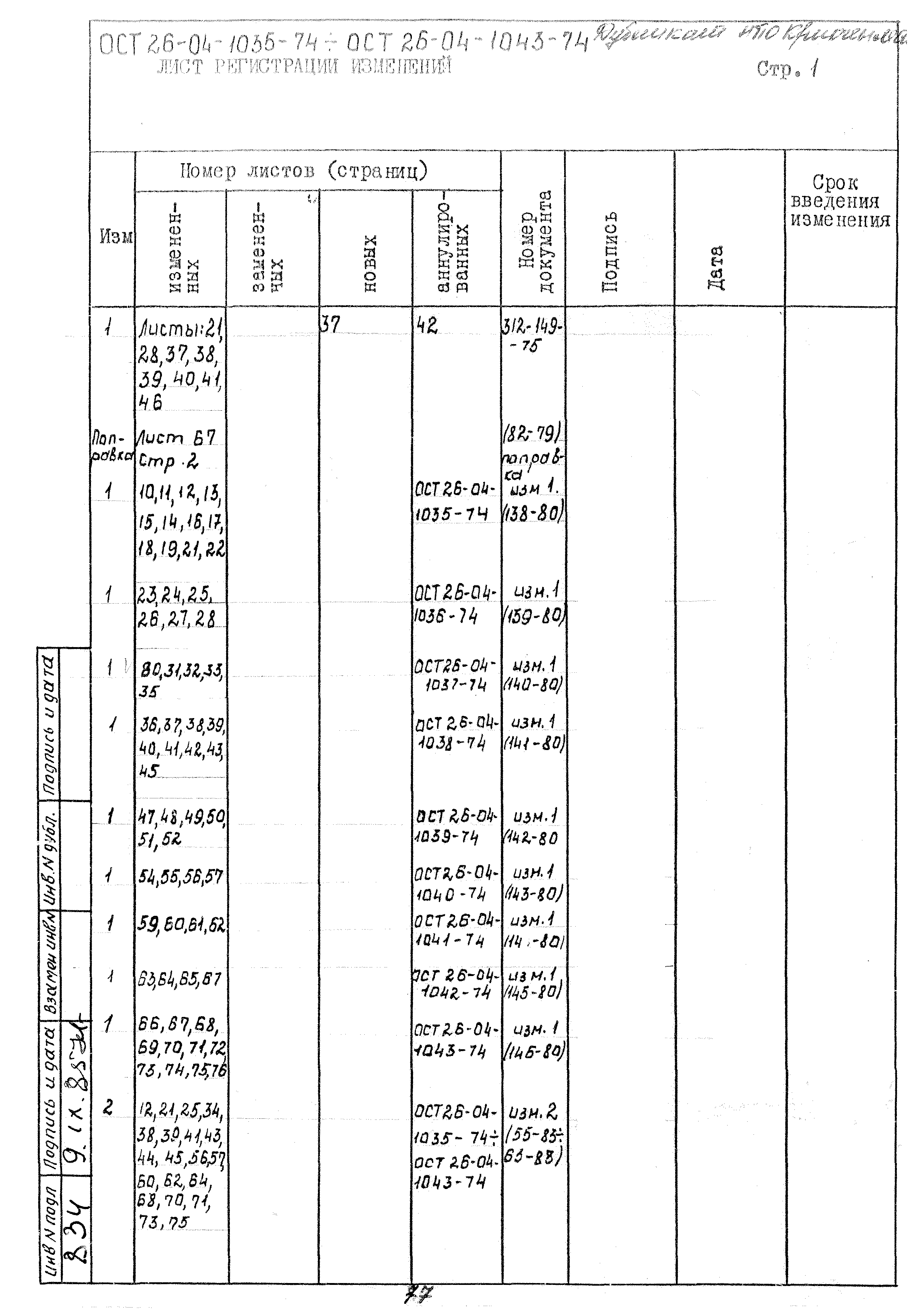 ОСТ 26-04-1036-74