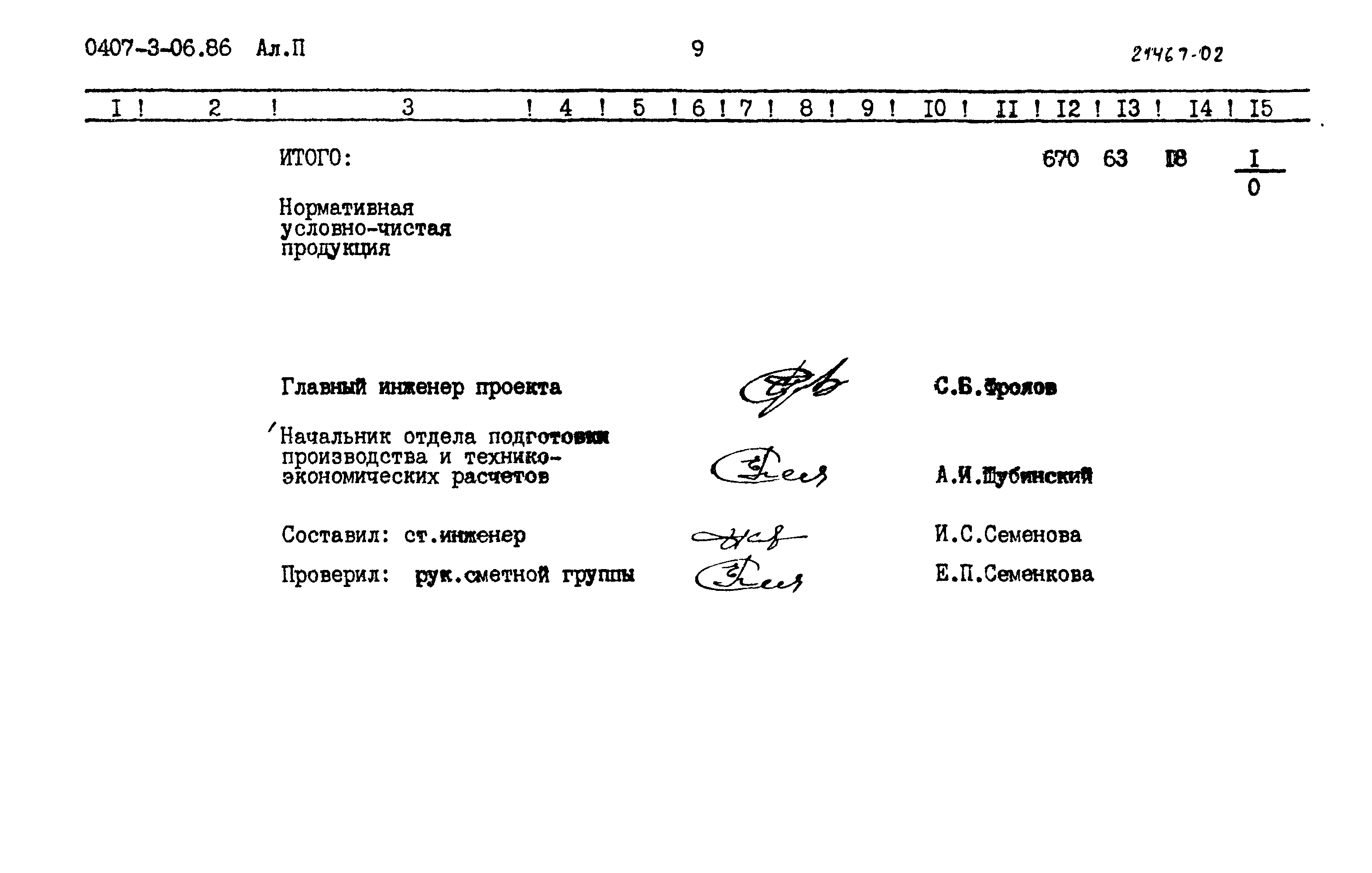 Типовые проектные решения 0407-3-06.86