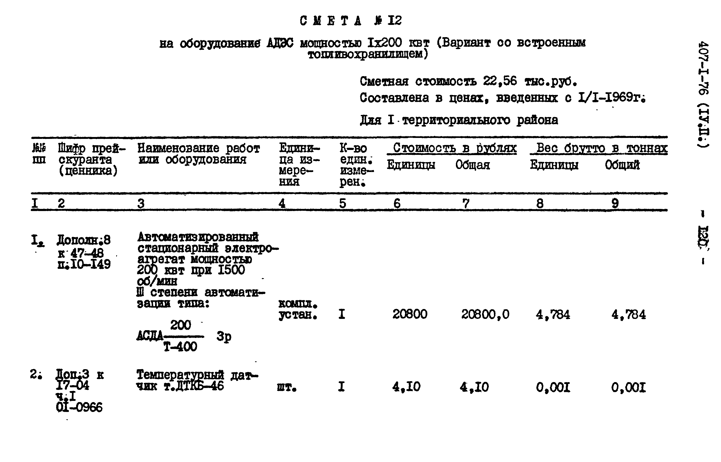 Типовой проект 407-1-76