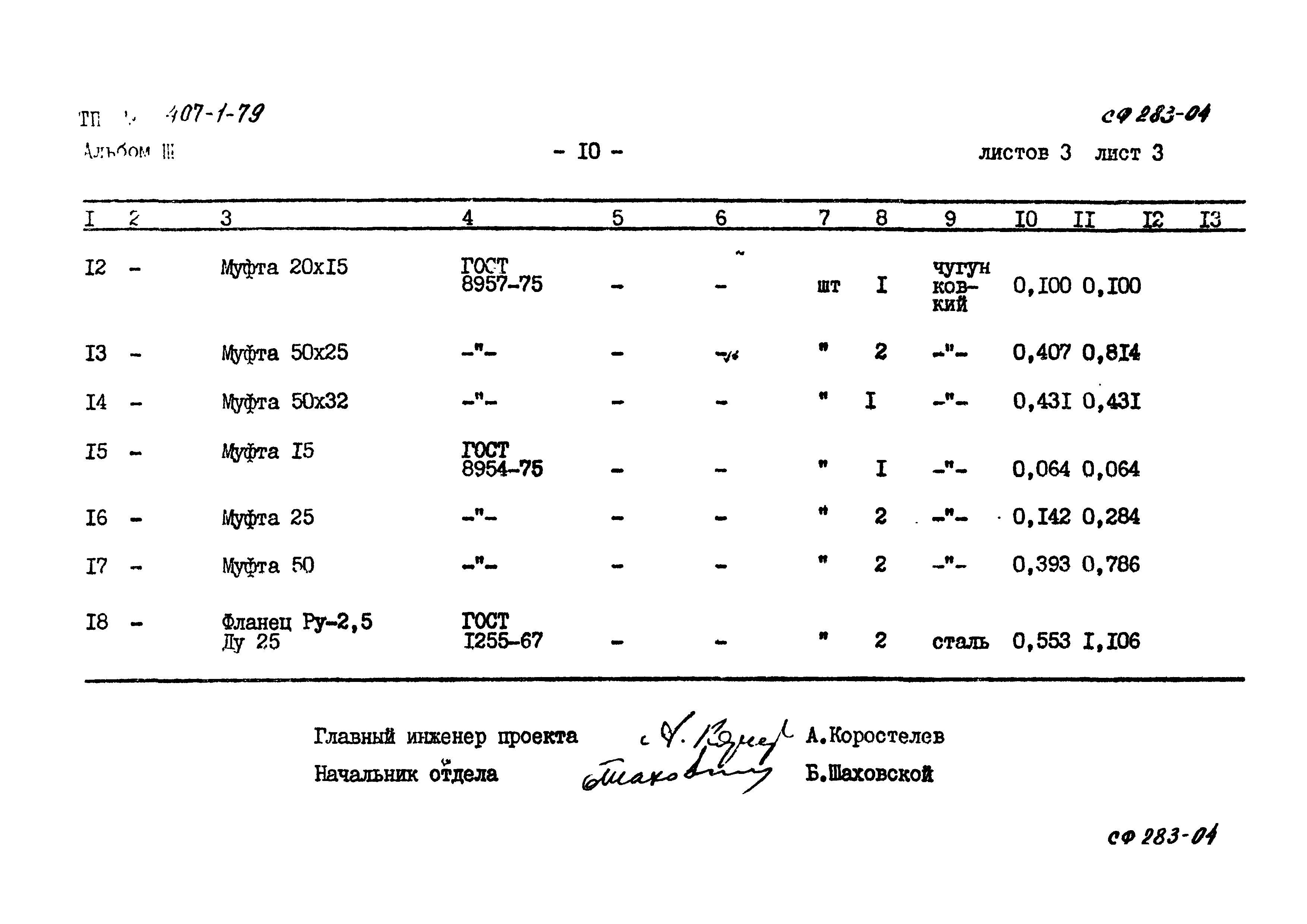 Типовой проект 407-1-79