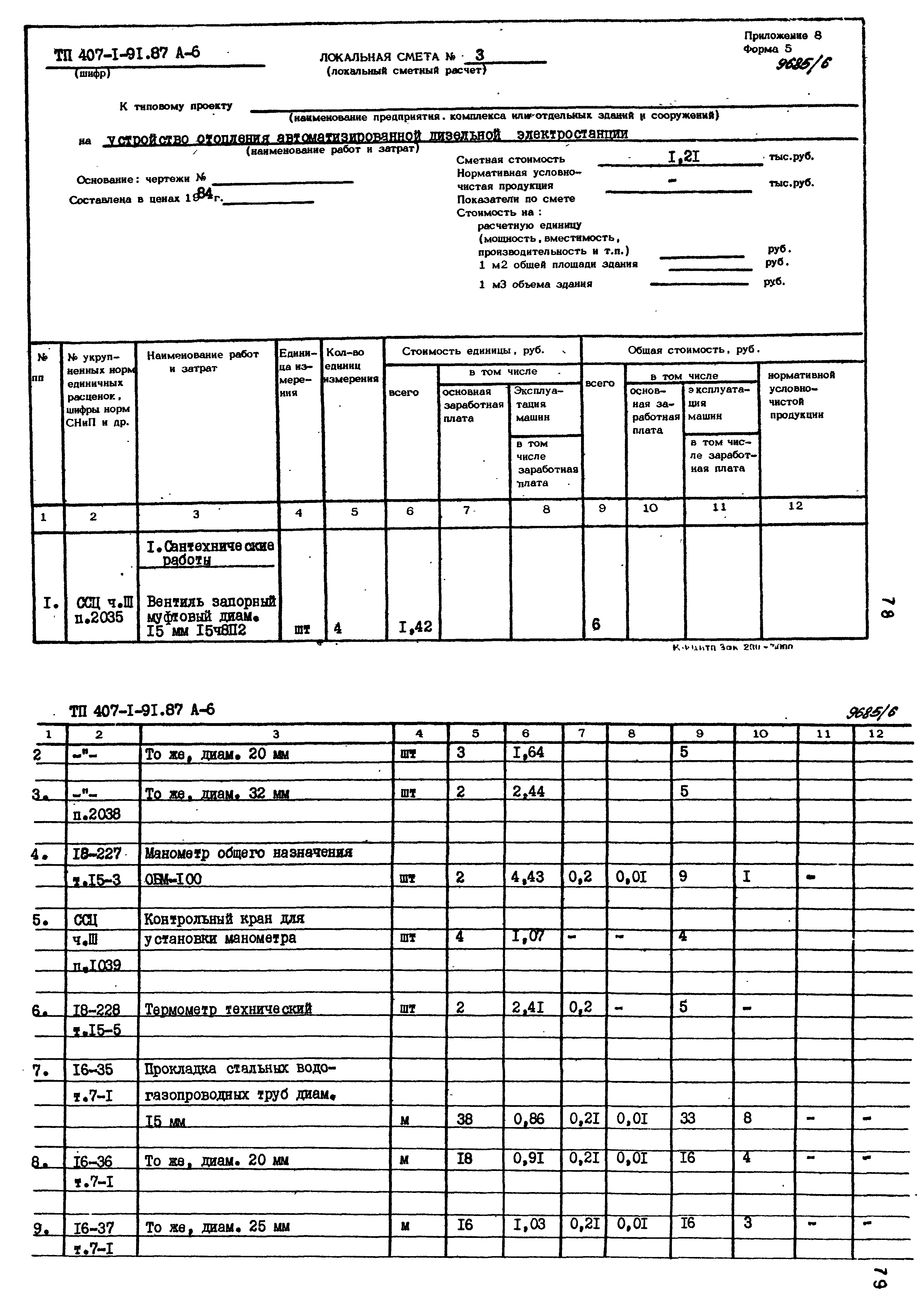 Типовой проект 407-1-91.87