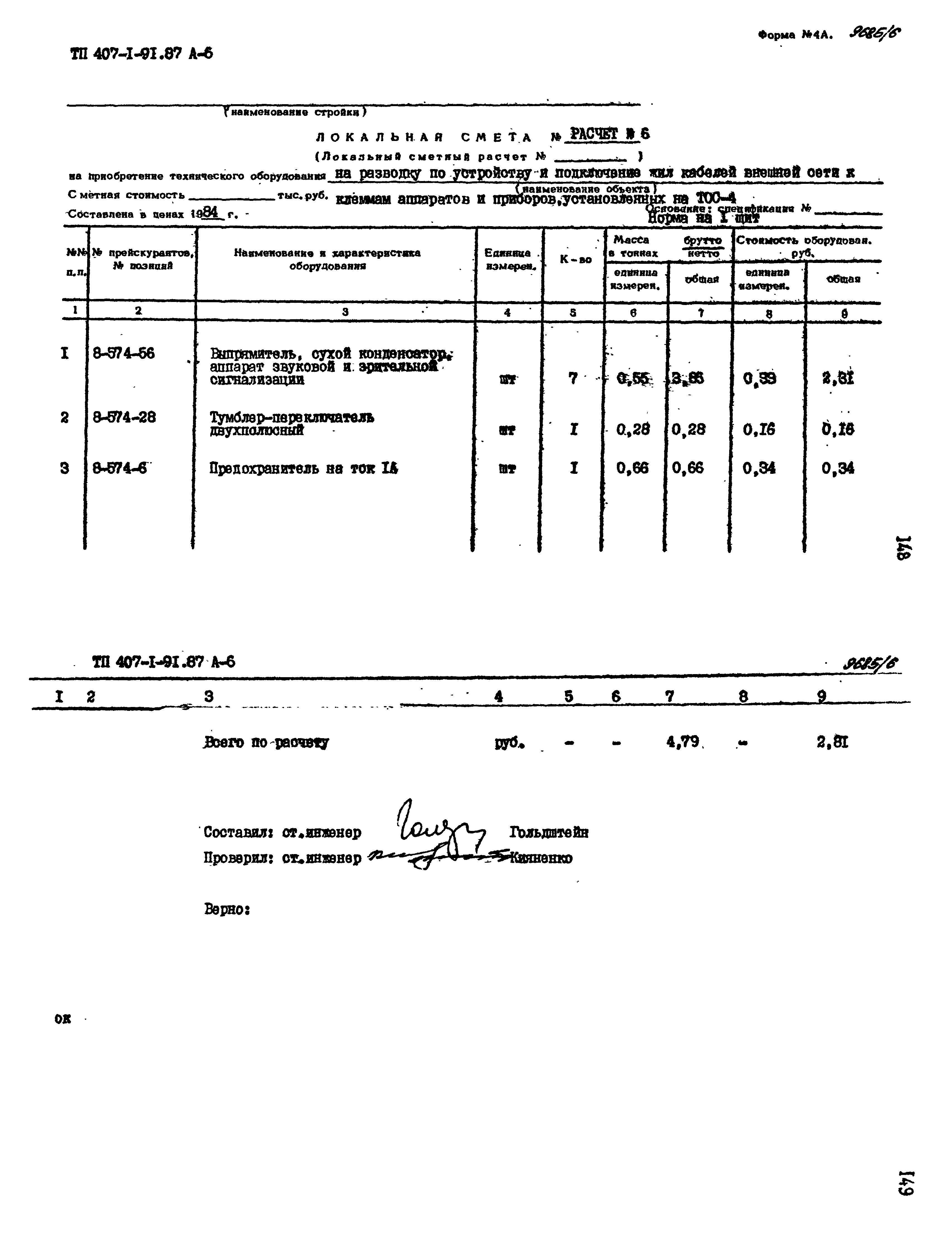 Типовой проект 407-1-91.87