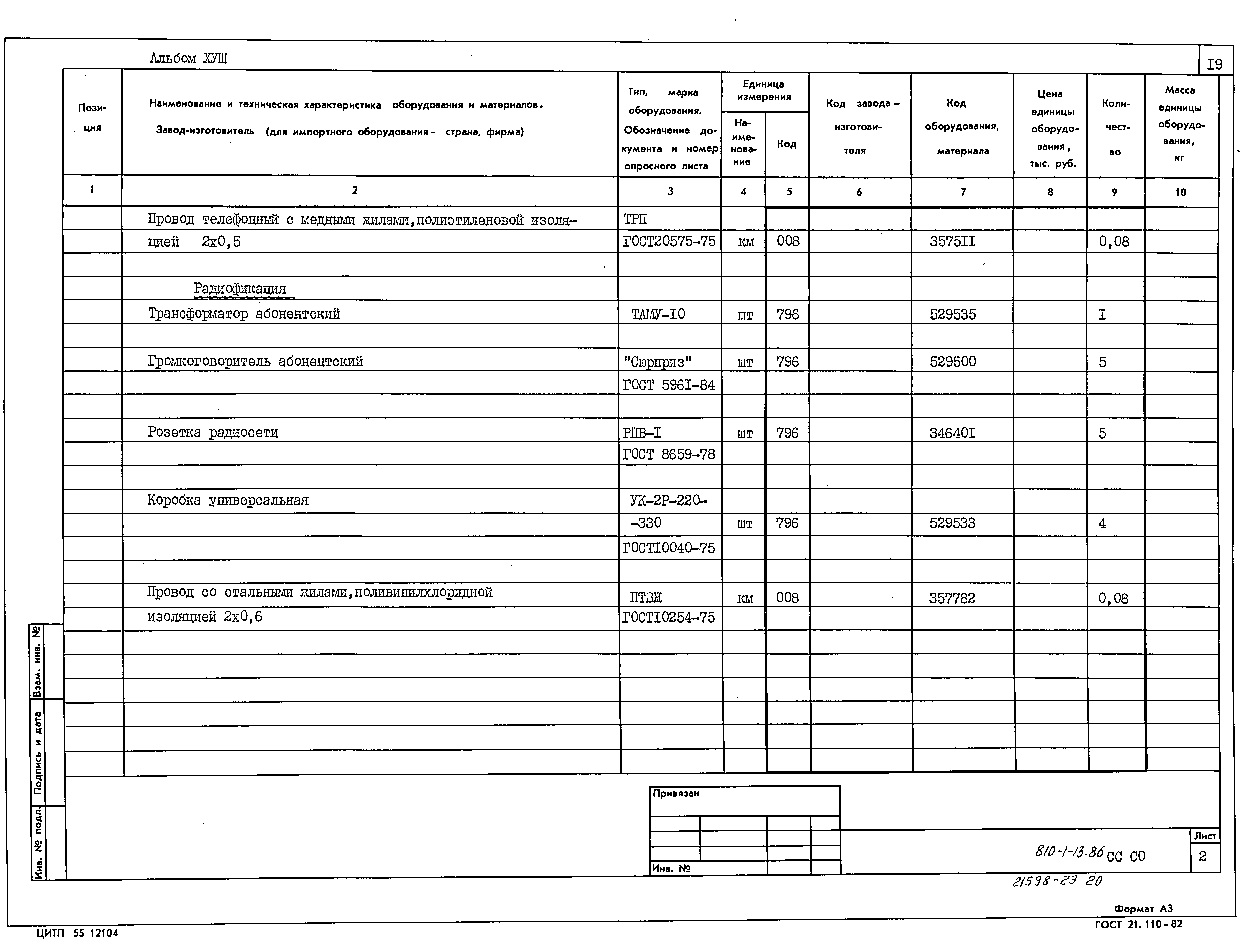 Типовой проект 810-1-13.86